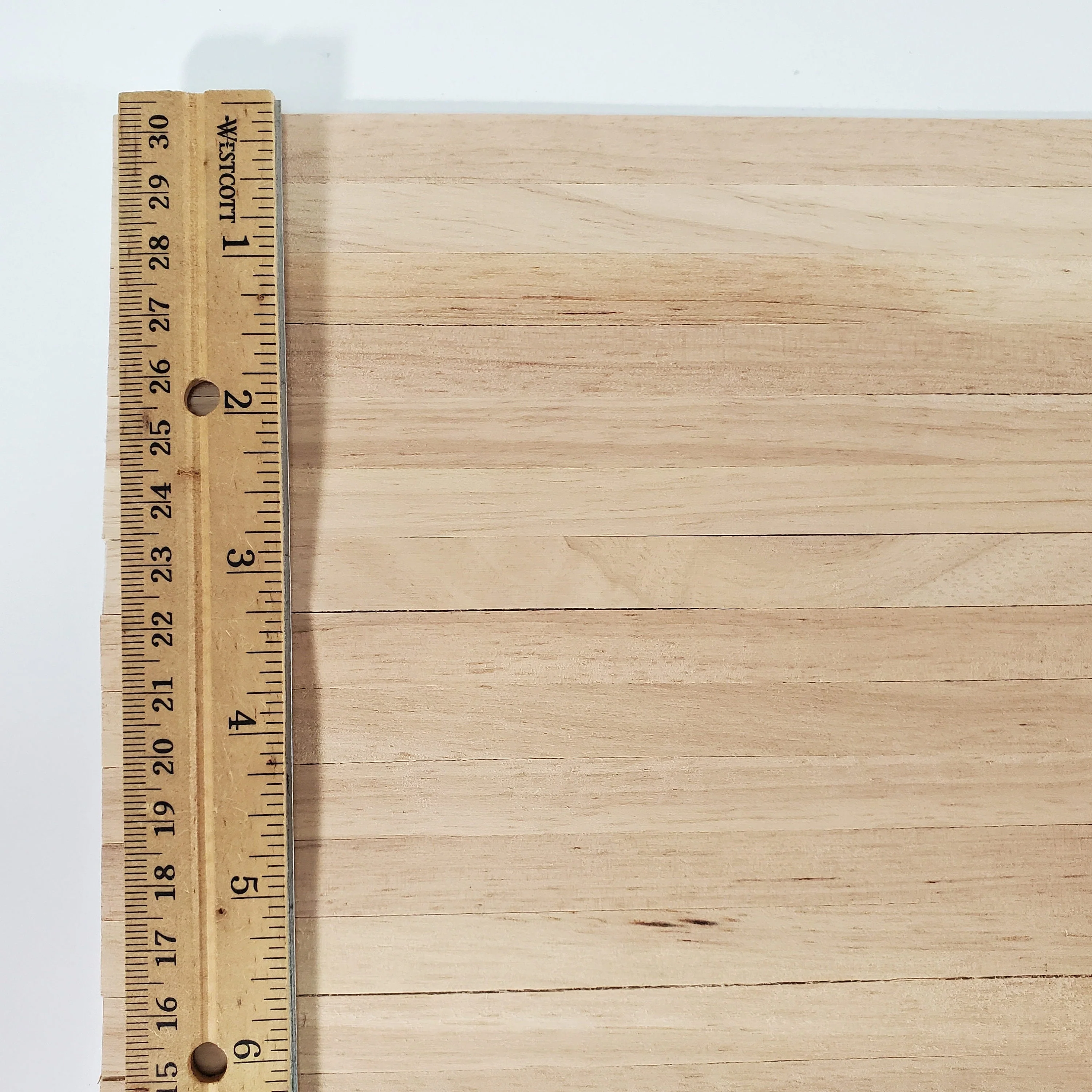 Dollhouse Natural Wood Flooring Wide Planks Peel & Stick 18" x 12" Miniatures - Image 3