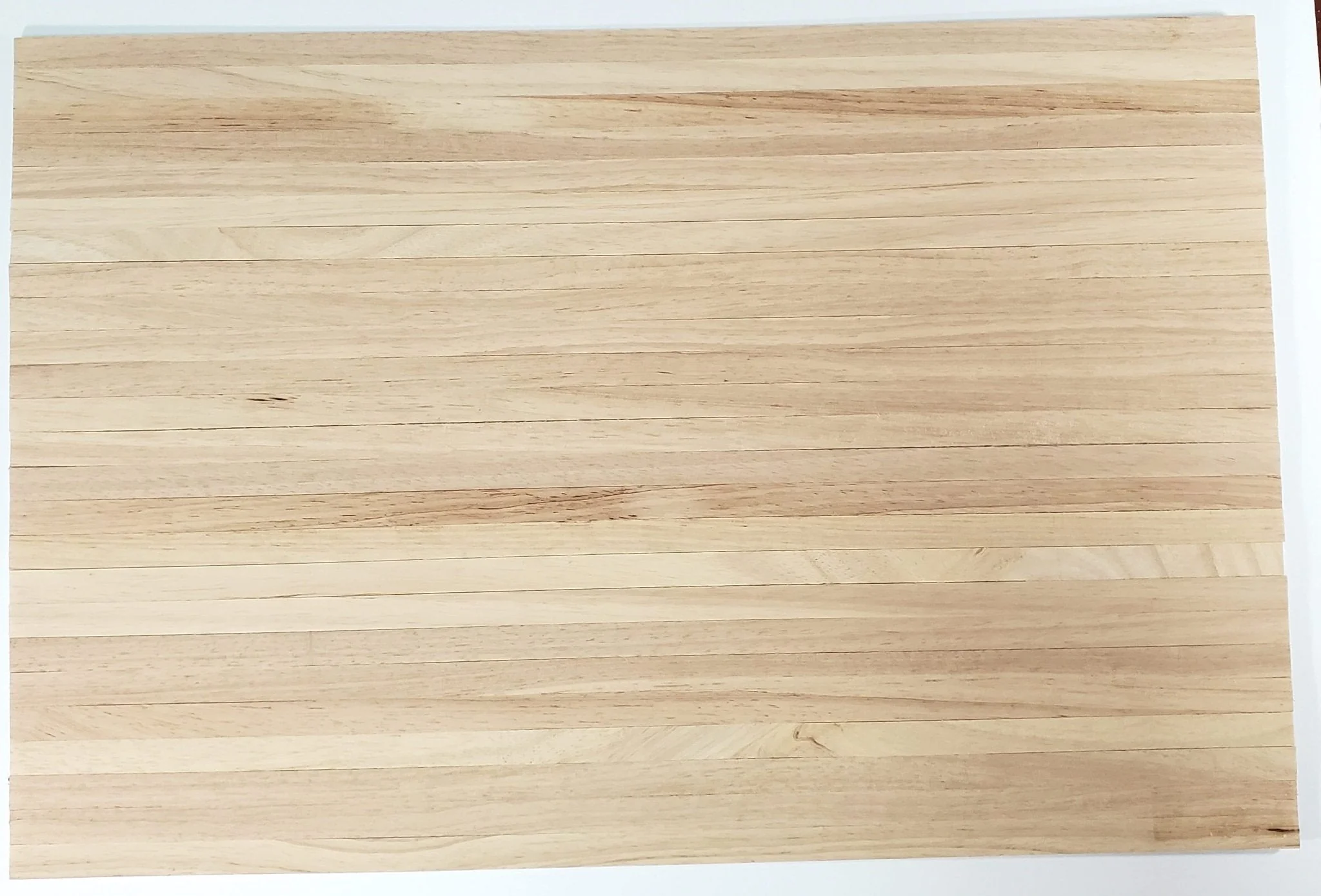 Dollhouse Natural Wood Flooring Wide Planks Peel & Stick 18" x 12" Miniatures