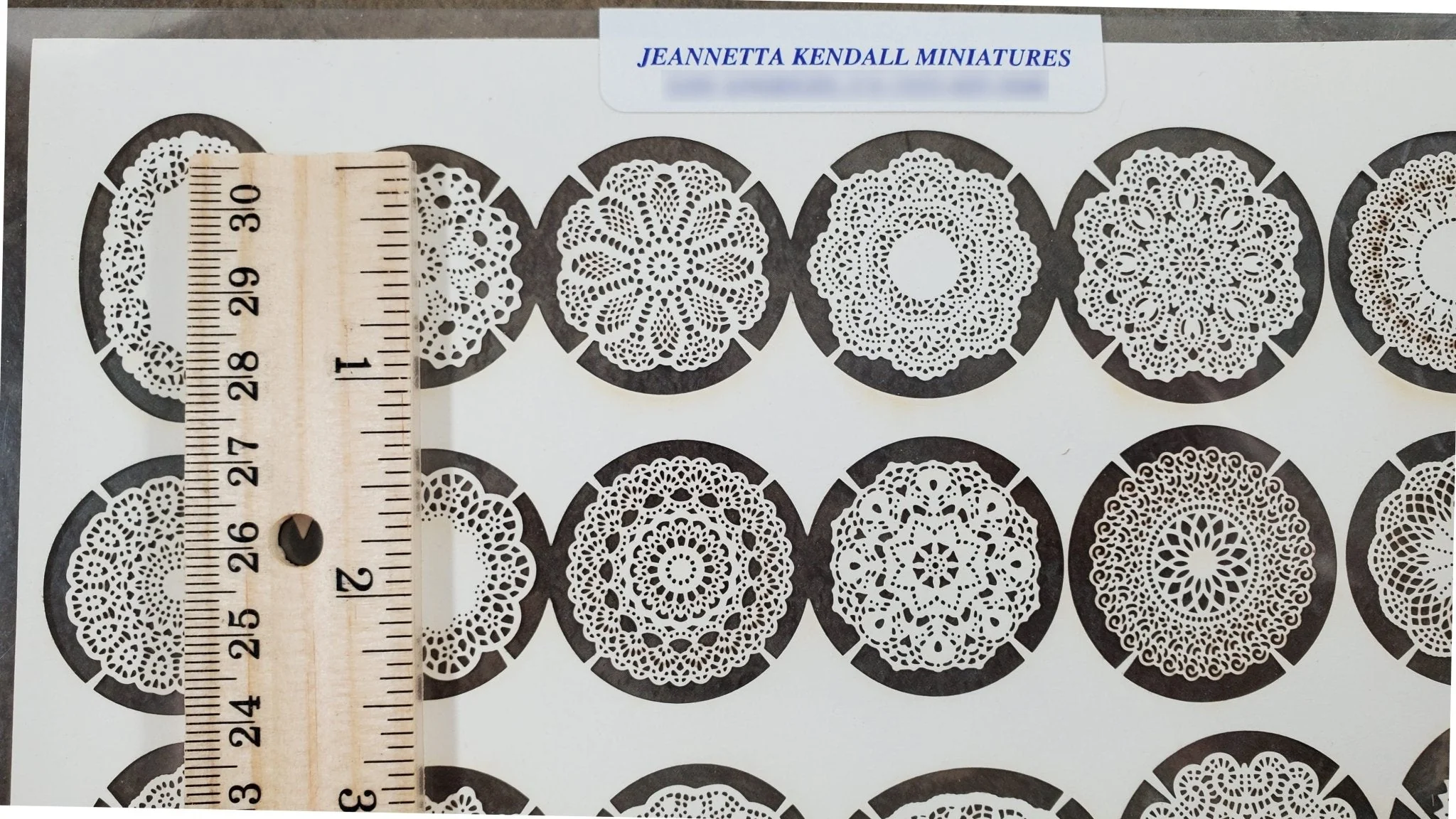 Dollhouse Paper Doilies Laser Cut Victorian Style 1:12 Scale Miniatures JKM160 - Image 2