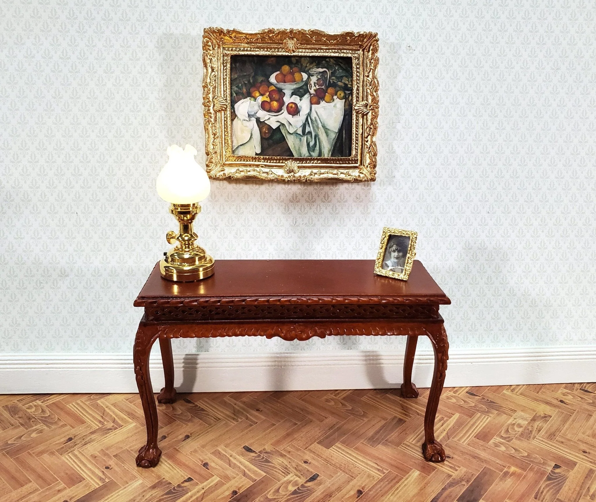 Dollhouse Paul Cezanne Apples and Oranges Still Life Framed Print 1:12 Scale Handmade - Image 4