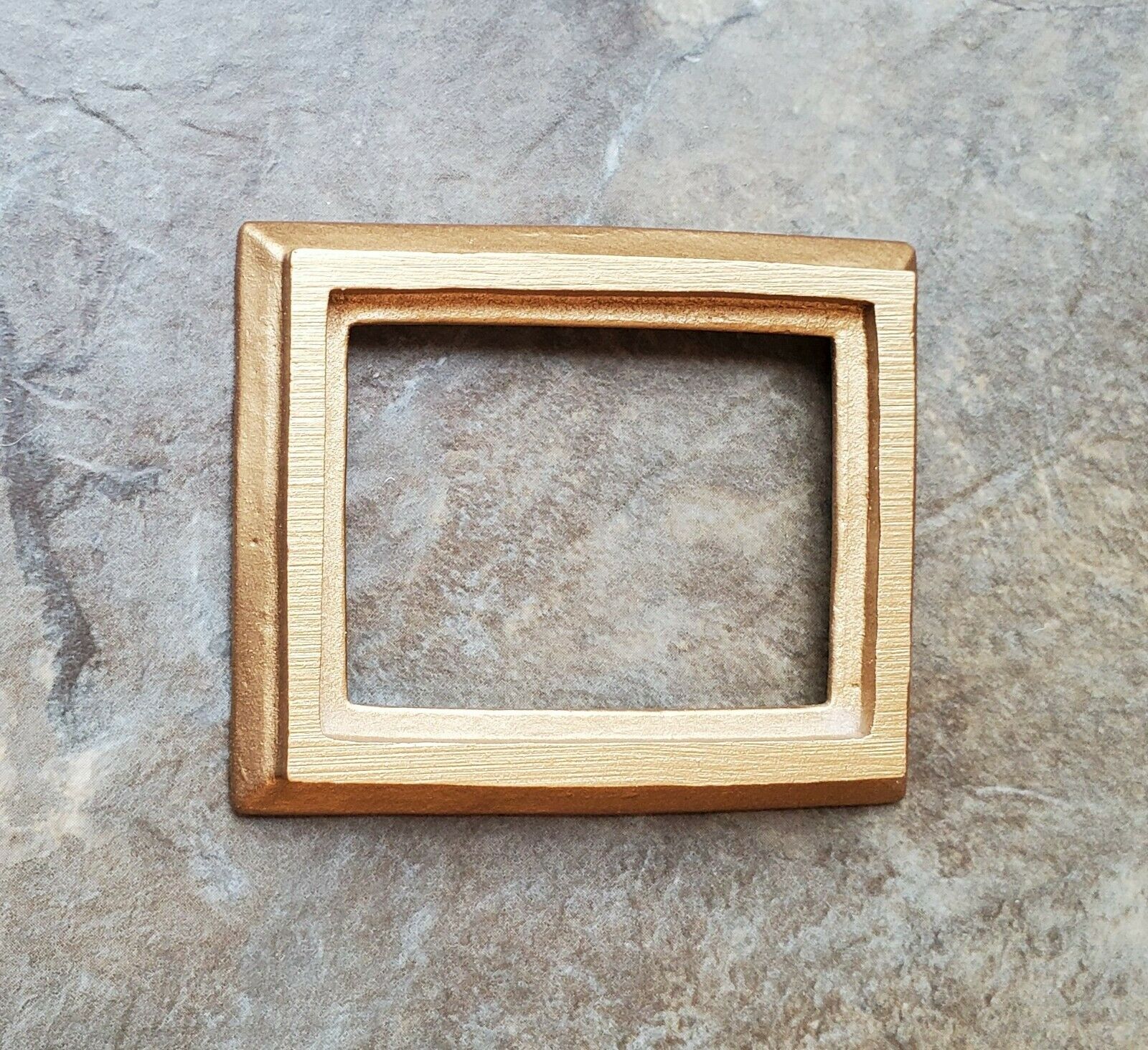 Dollhouse Mini Picture Frame Fancy Gold for Painting 1:12 Scale Miniature Accessory - Image 3