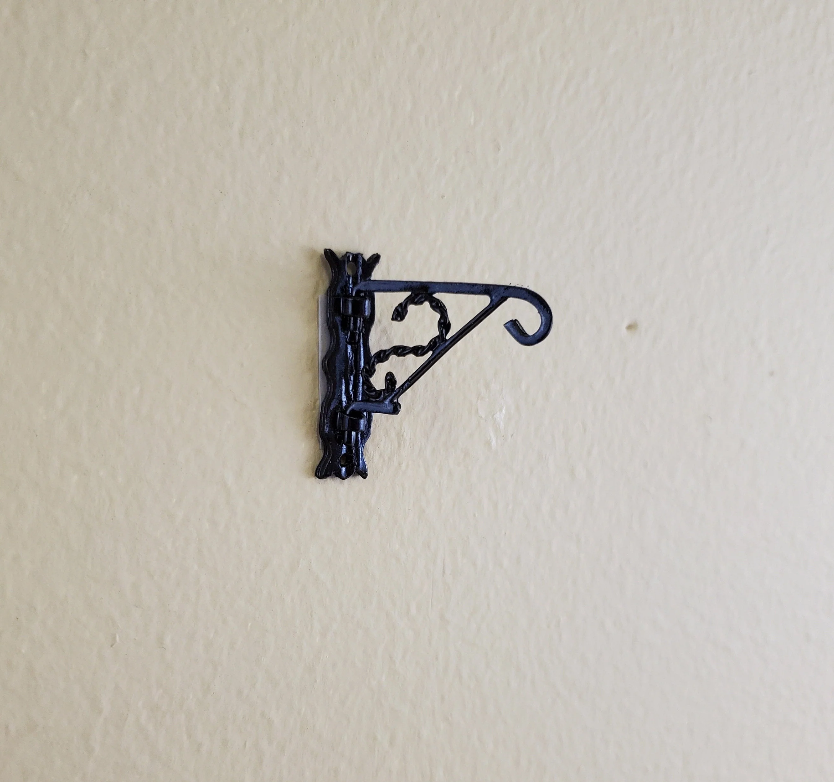 Dollhouse Plant Hanger Hook Black Swivel Metal 1:12 Scale Miniatures