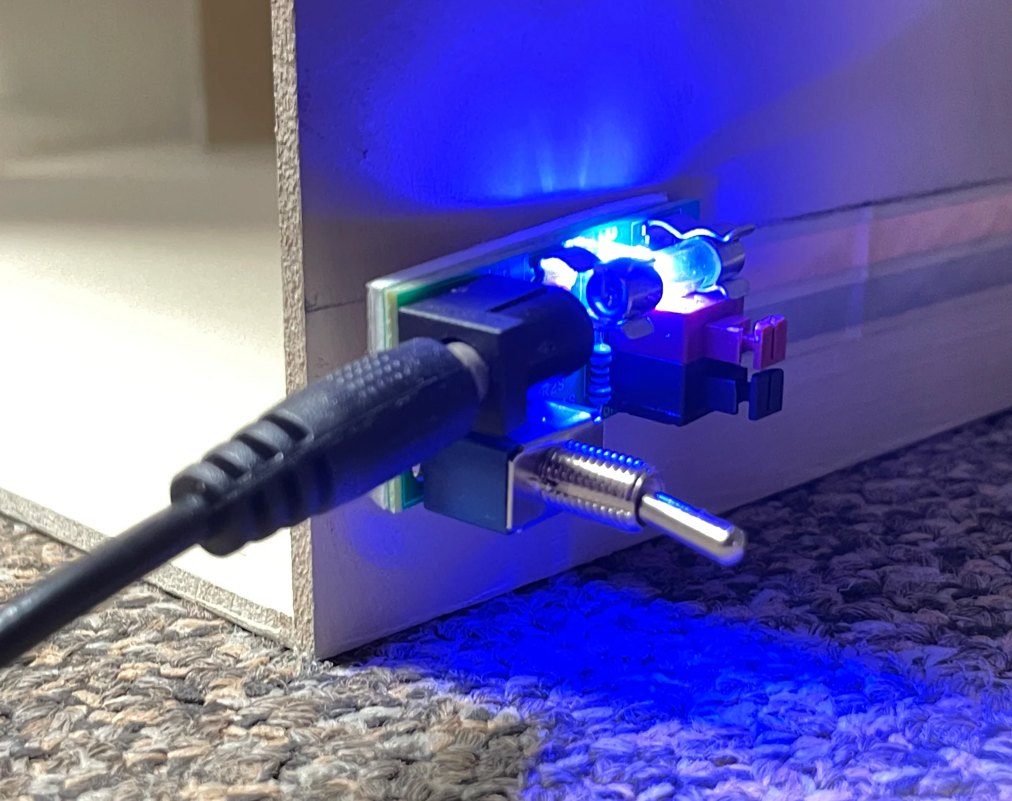Dollhouse Power Connector with Power Supply Plug Tape or Round Wire Electrical - Image 3