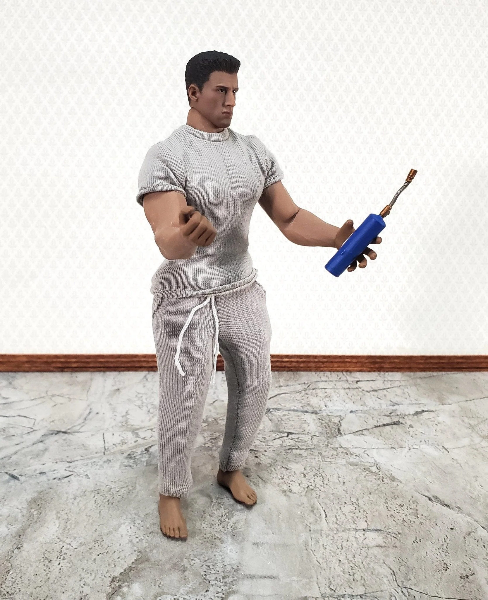 Dollhouse Propane Blowtorch Tool Sir Thomas Thumb Metal 1:12 Scale Miniature - Image 4