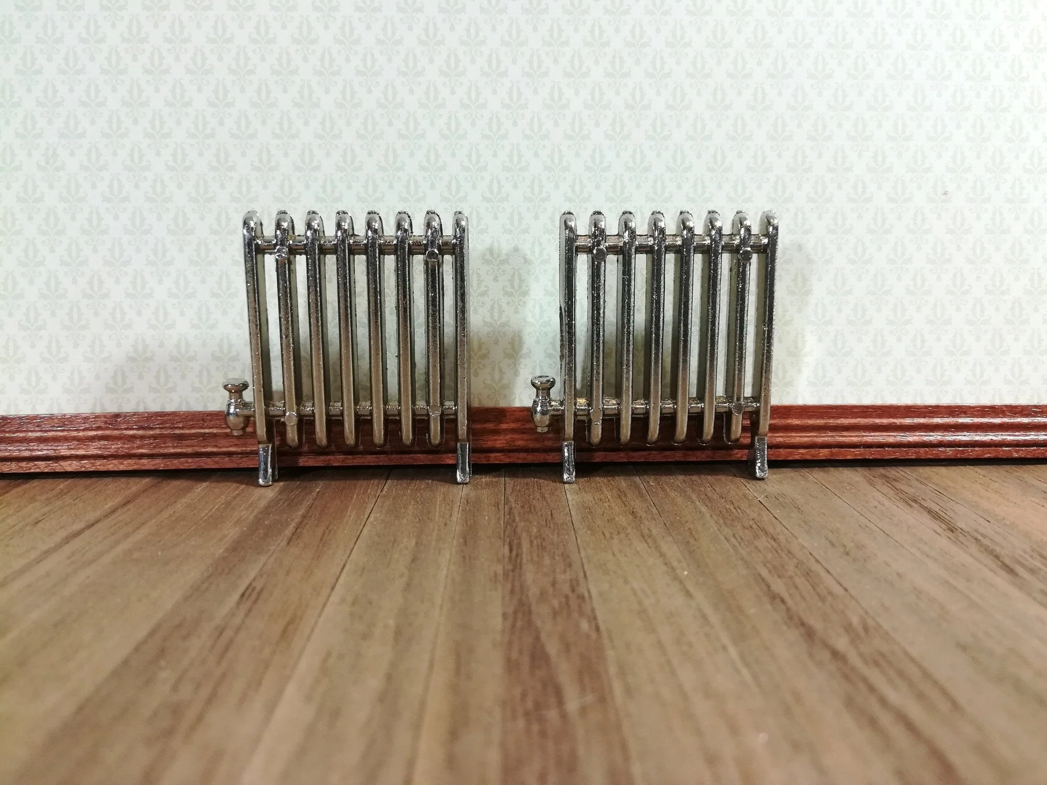 Dollhouse Radiators Metal Set of 2 SMALL 1:12 Scale Miniature Accessories
