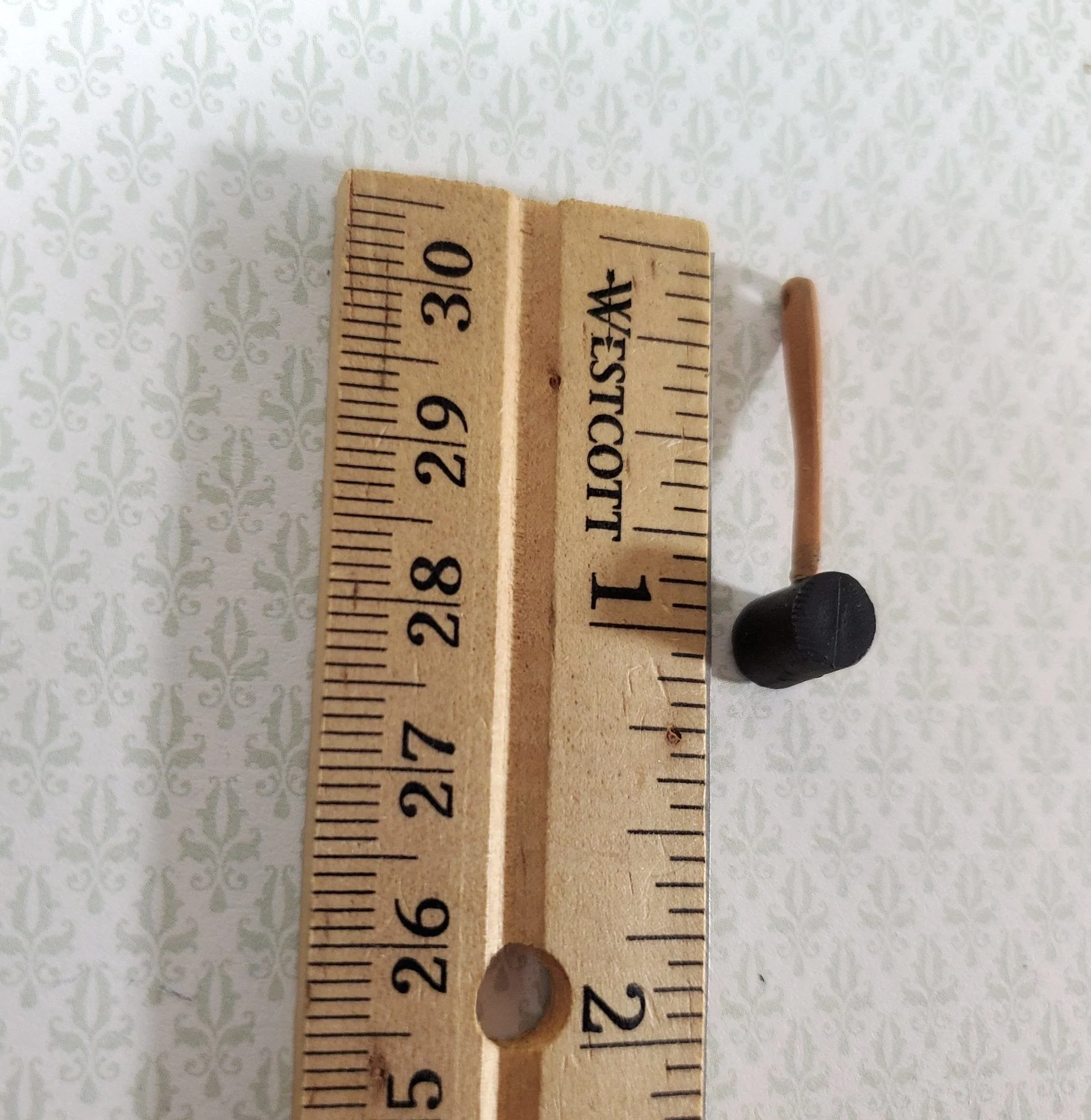Dollhouse "Rubber" Mallet Painted Metal 1:12 Scale Miniature Tool - Image 3