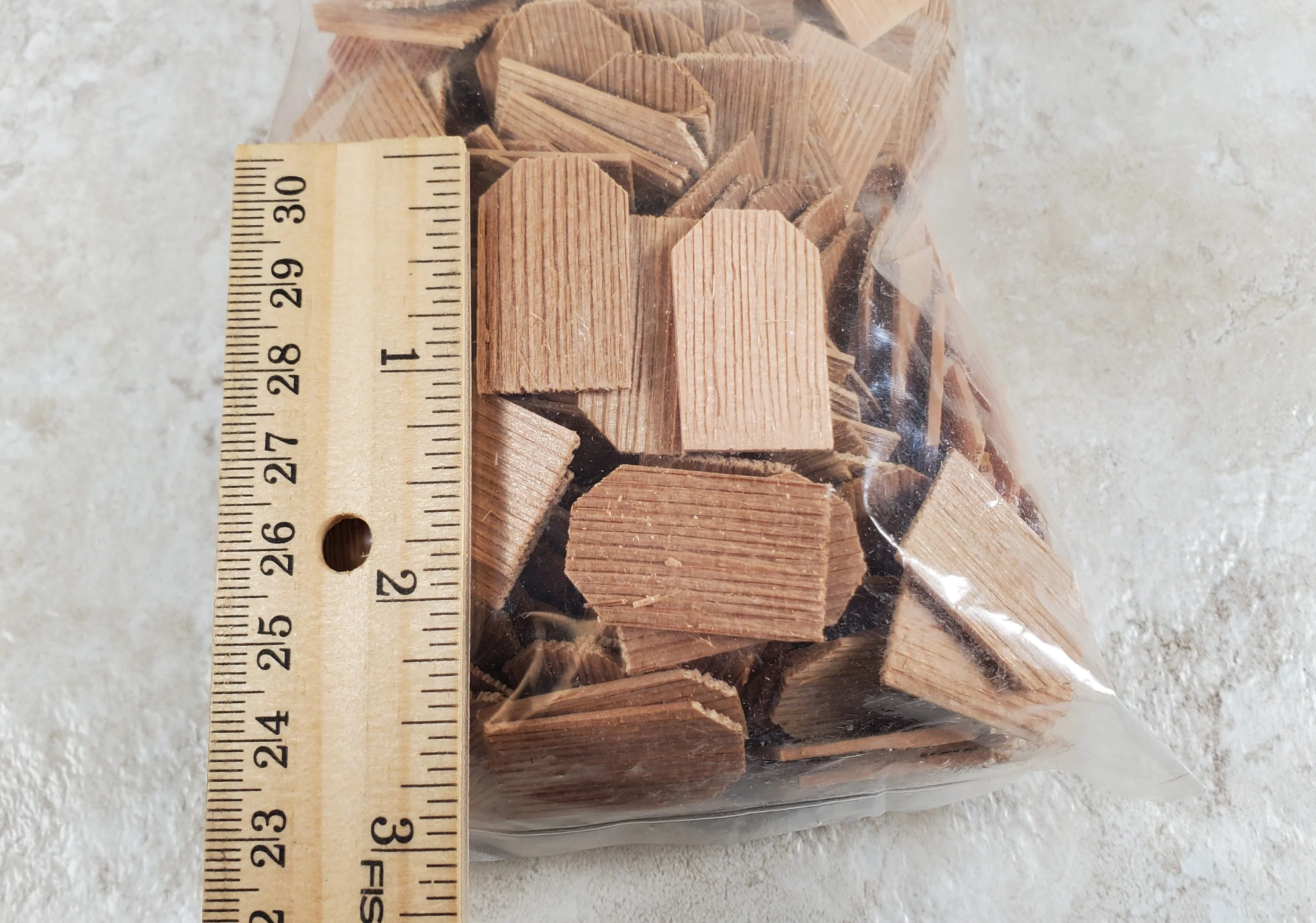 Dollhouse Shingles Small Bag Cedar Wood Square 250 pieces Alessio Miniatures - Image 3