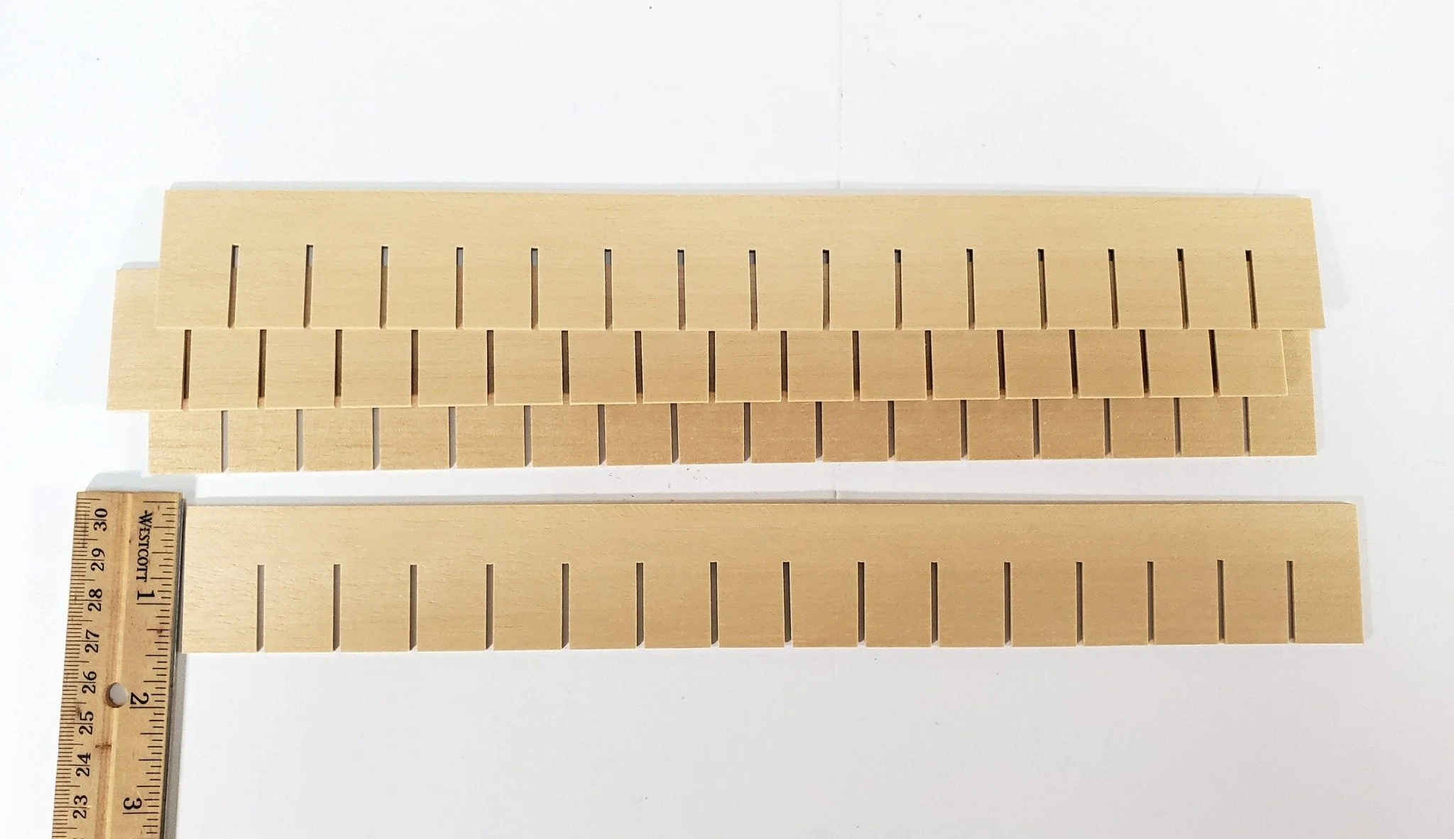 Dollhouse Shingles Wood Strips 4 Sheets 12" long 1:12 Scale Miniatures Roof - Image 4