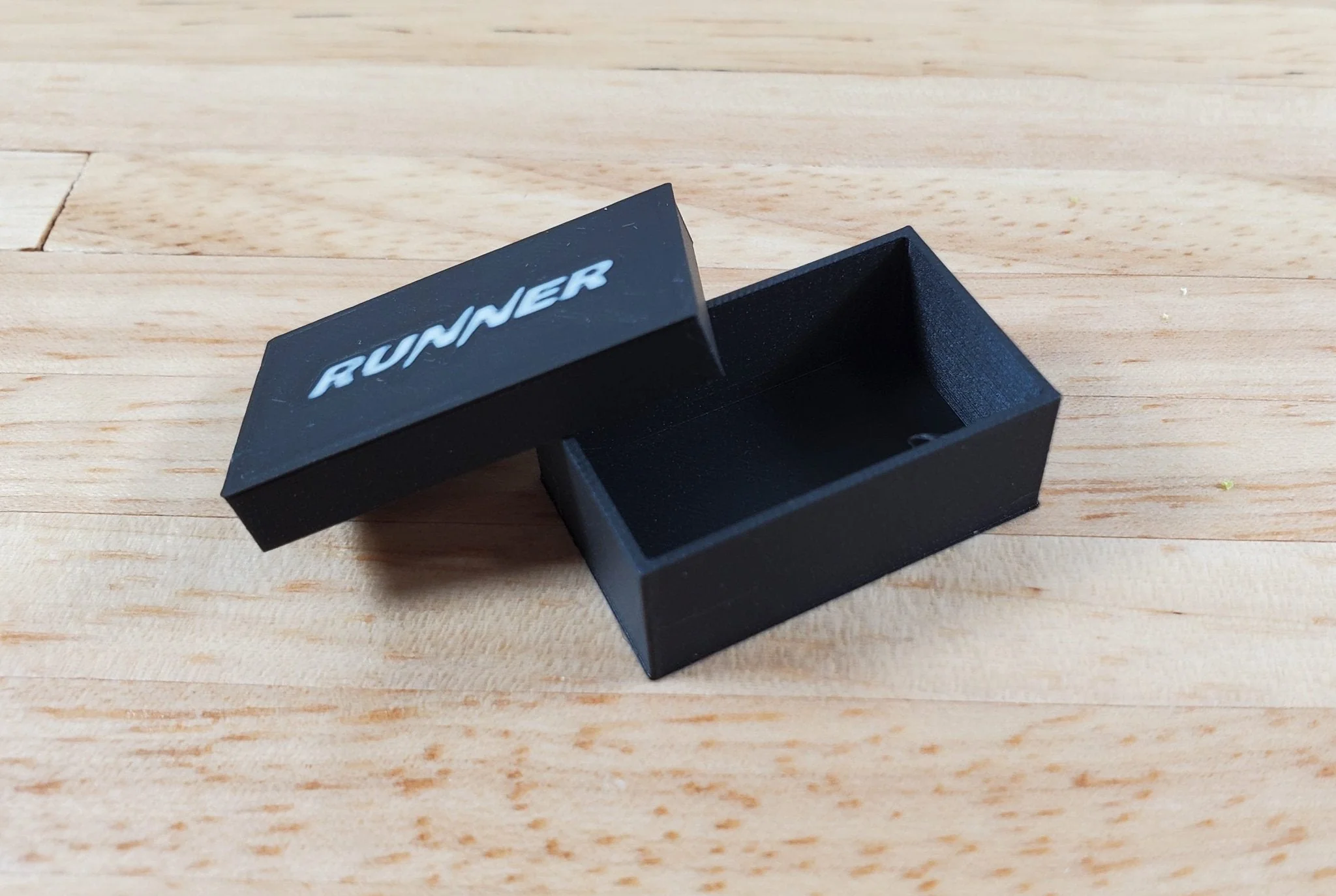 Dollhouse Shoe Box Black Running Tennis Empty 3D Printed 1:12 Scale Miniature - Image 2