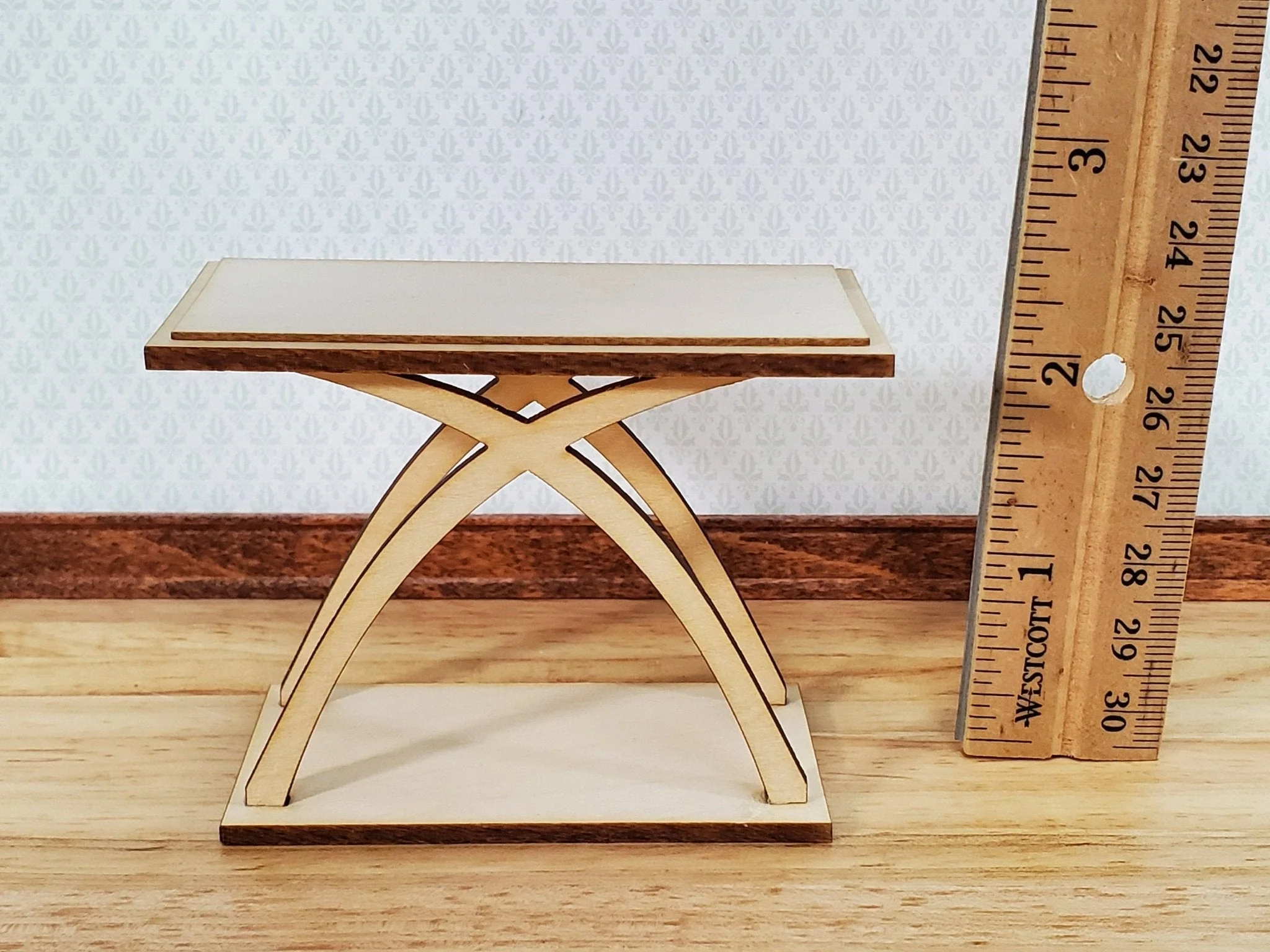 Dollhouse Side or Sofa Table KIT Modern Style 1:12 Scale Miniature Furniture - Image 6