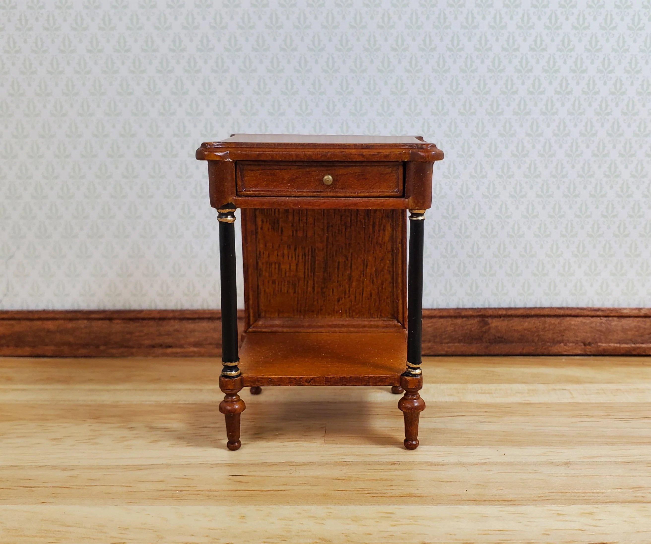 Dollhouse Side Table with Drawer Regency Style 1:12 Scale Hansson's Miniatures - Image 2