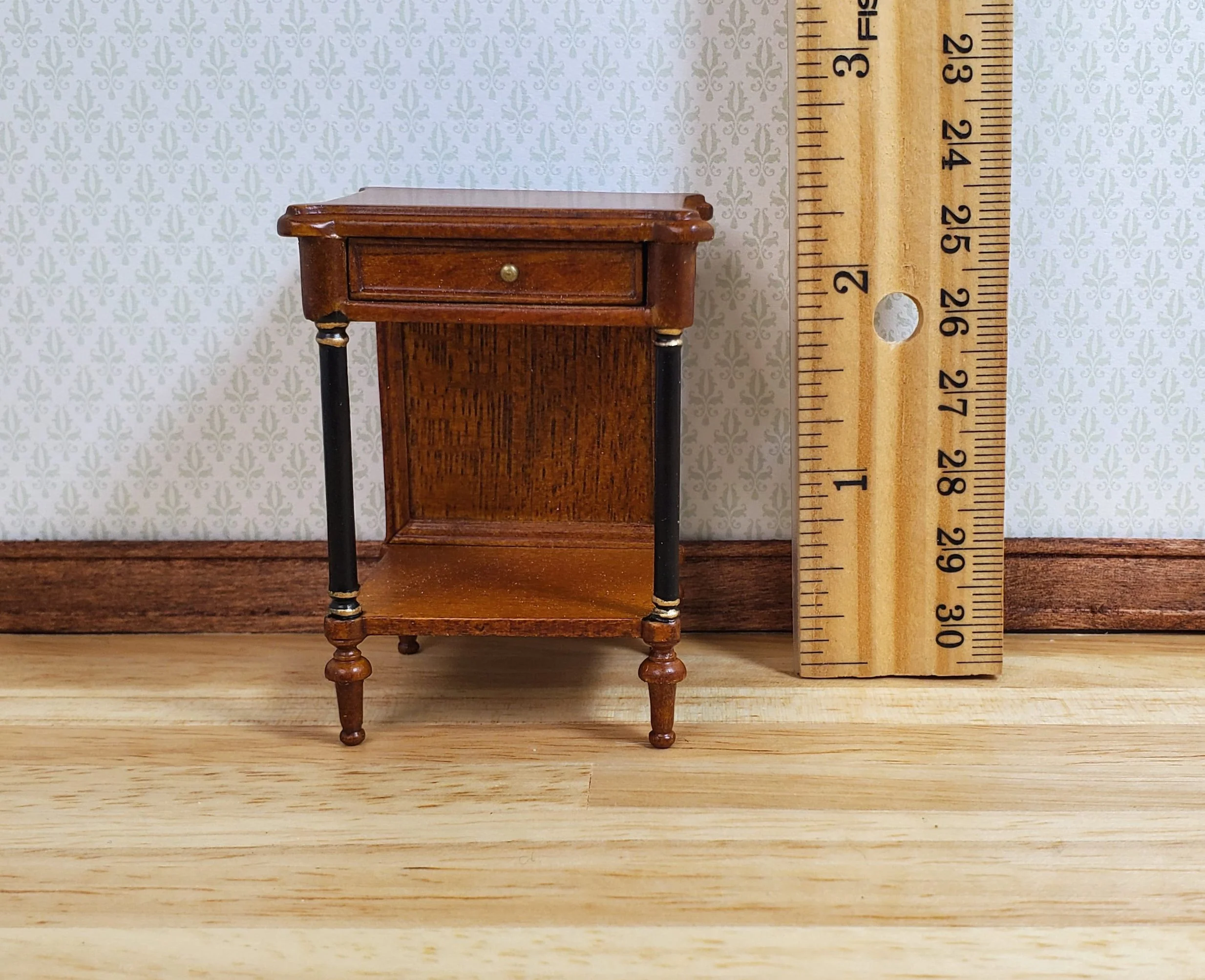 Dollhouse Side Table with Drawer Regency Style 1:12 Scale Hansson's Miniatures - Image 4