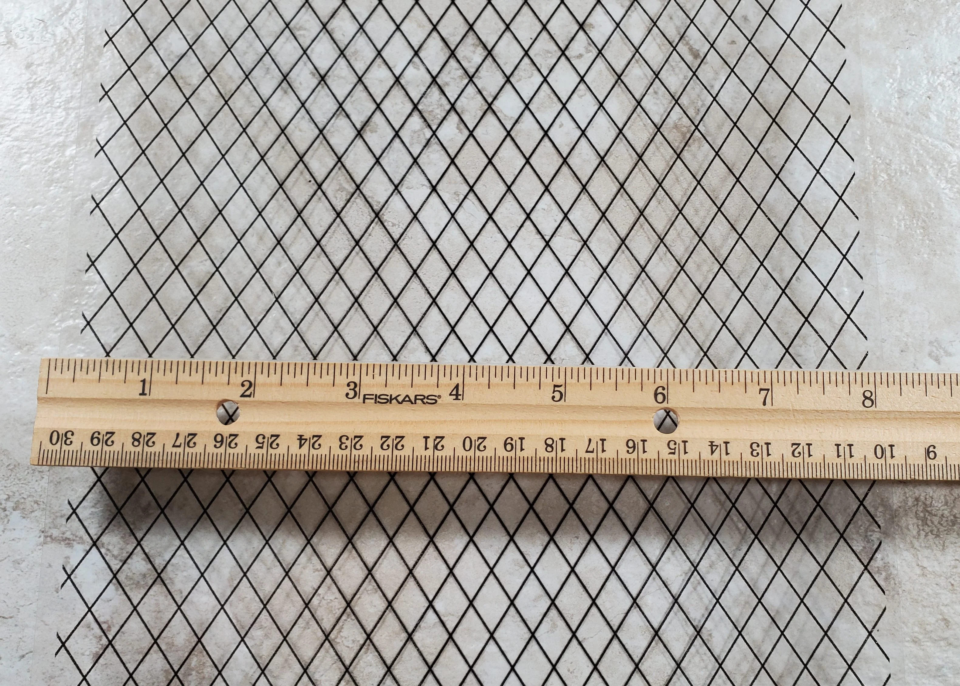 Dollhouse Simulated Diamond Window Panes Insert Sheet Tudor Gothic 1:12 Scale - Image 3