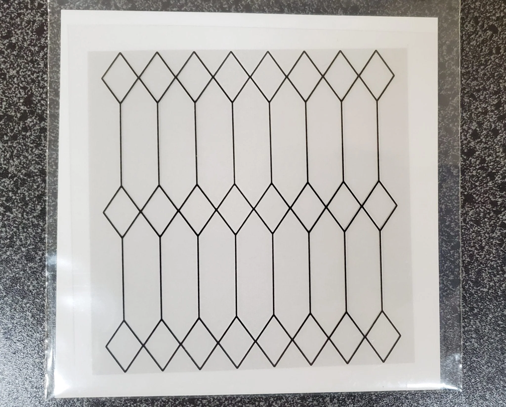 Dollhouse Simulated Diamond Window Panes Insert Tudor Gothic 1:12 Scale Miniature