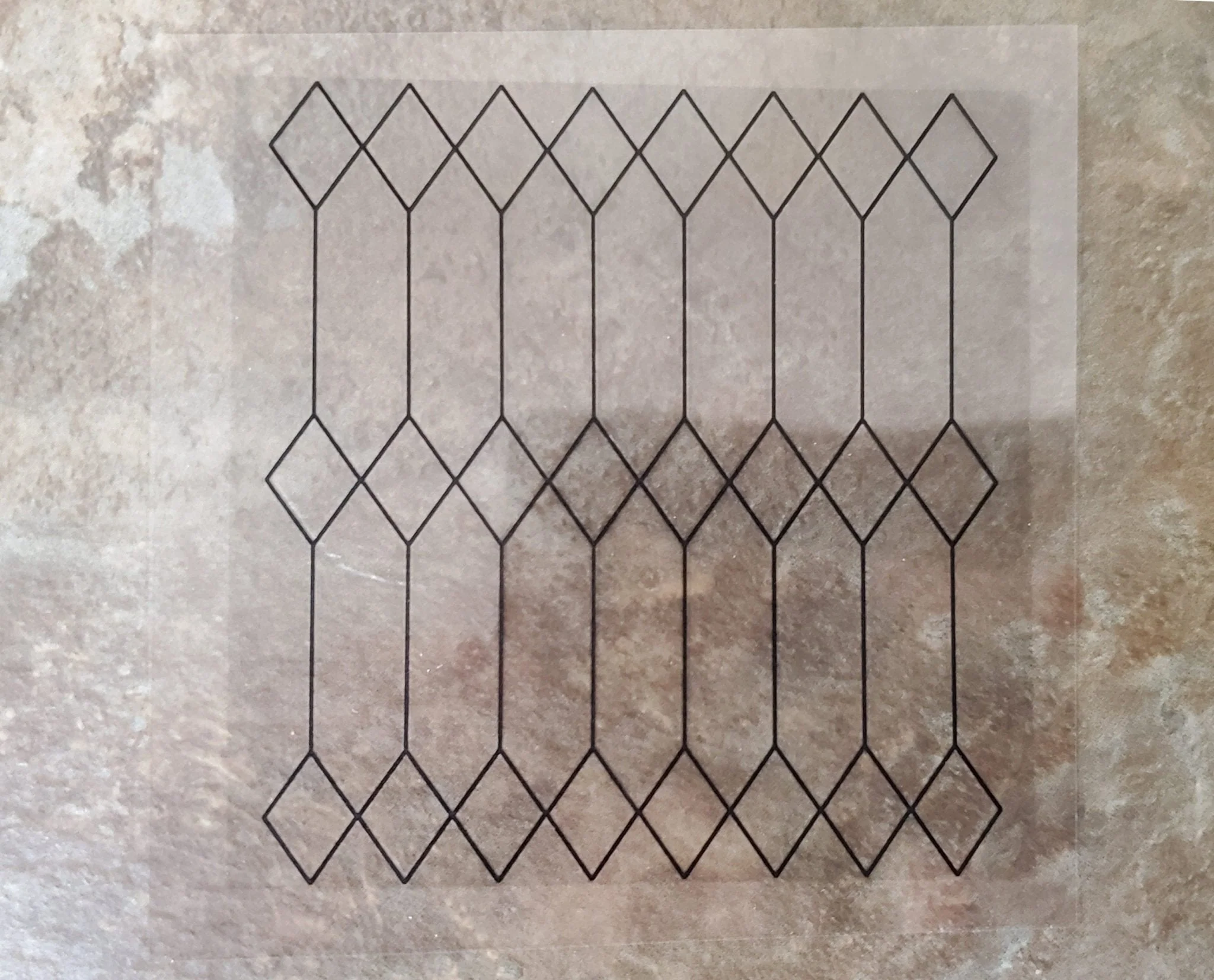 Dollhouse Simulated Diamond Window Panes Insert Tudor Gothic 1:12 Scale Miniature - Image 2