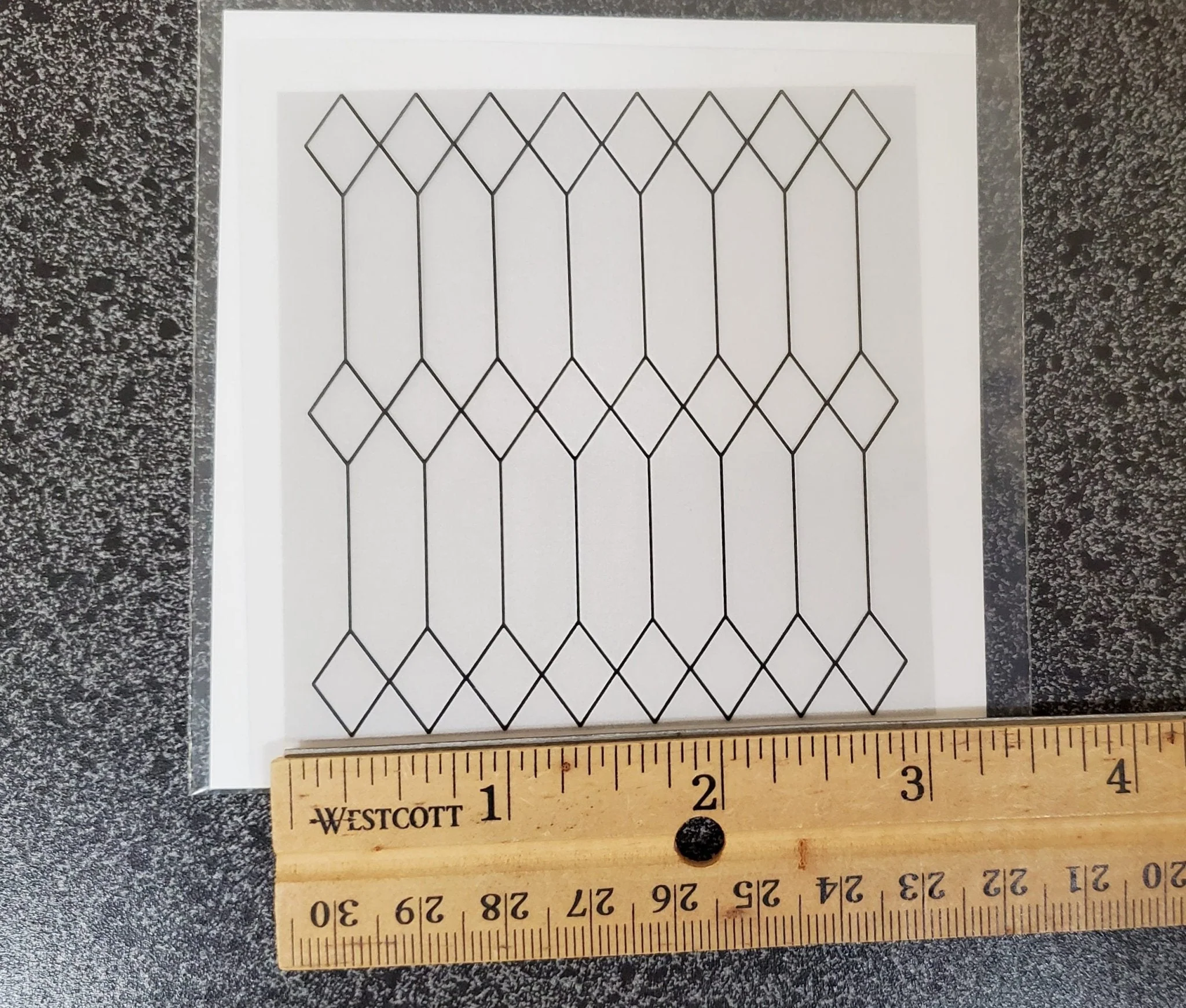 Dollhouse Simulated Diamond Window Panes Insert Tudor Gothic 1:12 Scale Miniature - Image 3