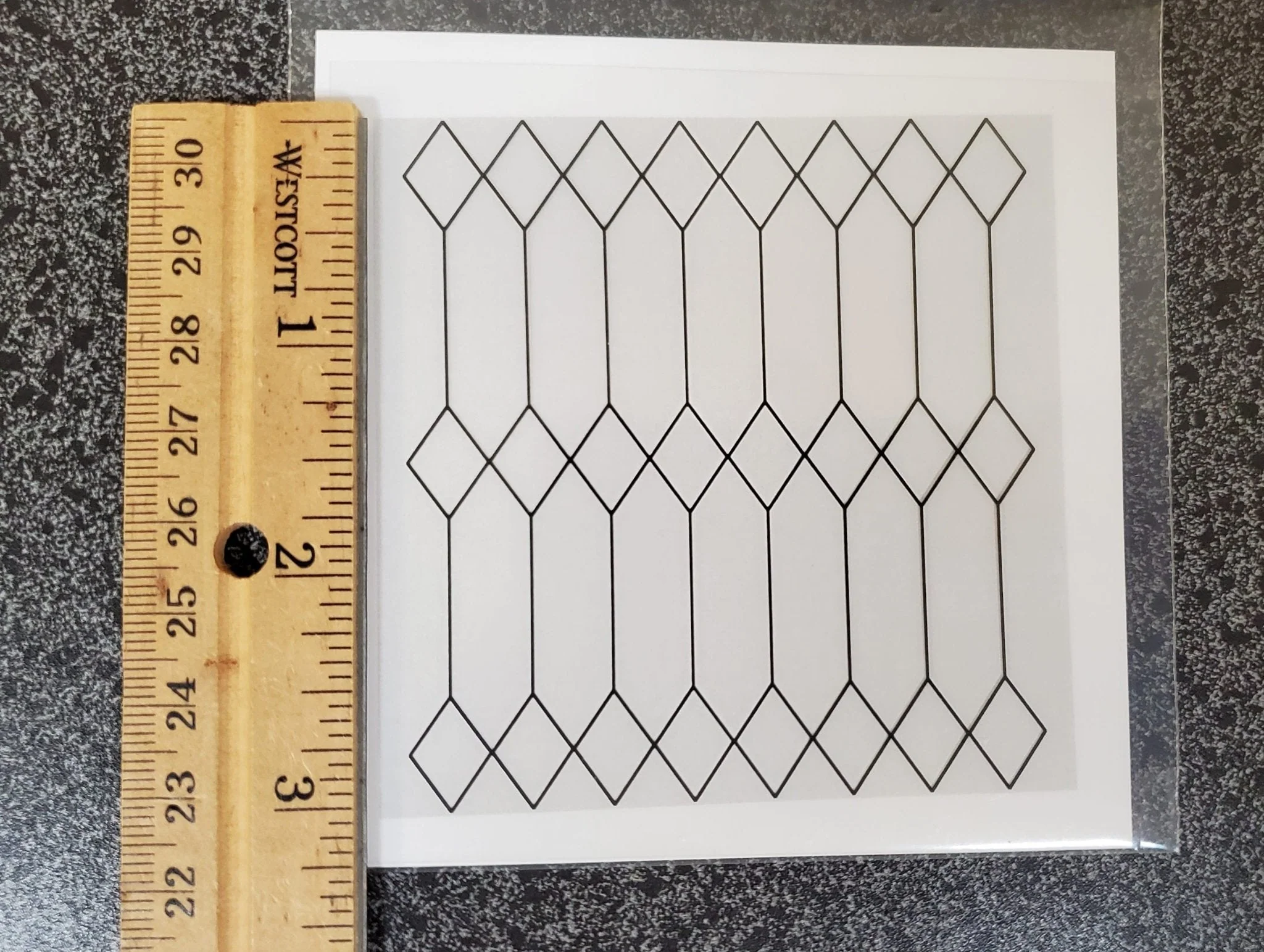 Dollhouse Simulated Diamond Window Panes Insert Tudor Gothic 1:12 Scale Miniature - Image 4