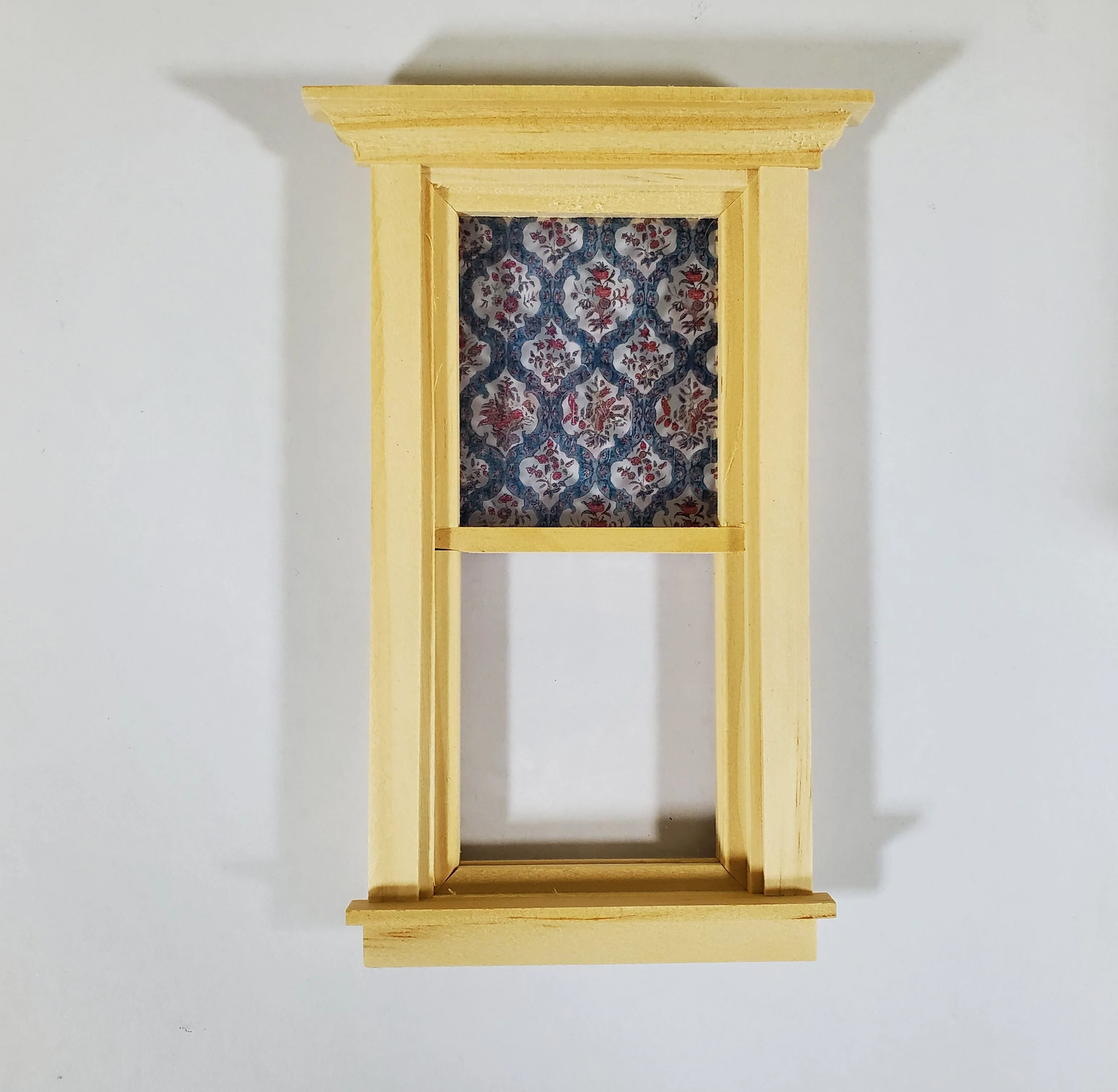 Dollhouse Simulated Stained Glass Insert Cut to Size Blues for Windows or Doors 1:12 Scale - Image 5