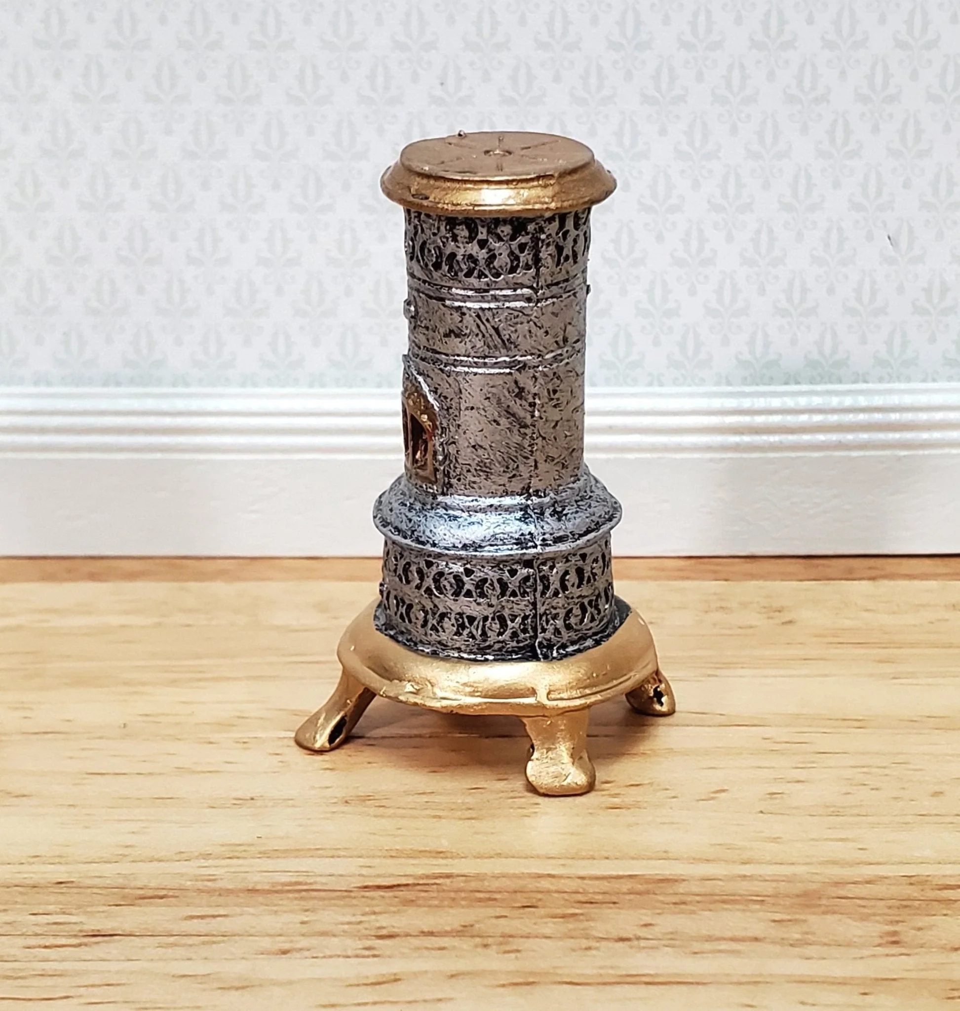 Dollhouse Small Parlor Parlour Stove HALF SCALE 1:24 Scale Miniature Victorian Resin - Image 2