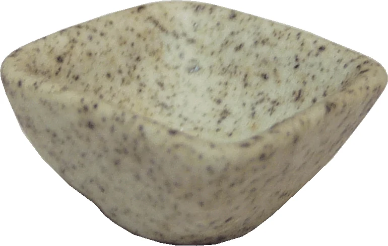 Dollhouse Small Square Graniteware Ceramic Bowl 1:12 Scale Miniature Dish