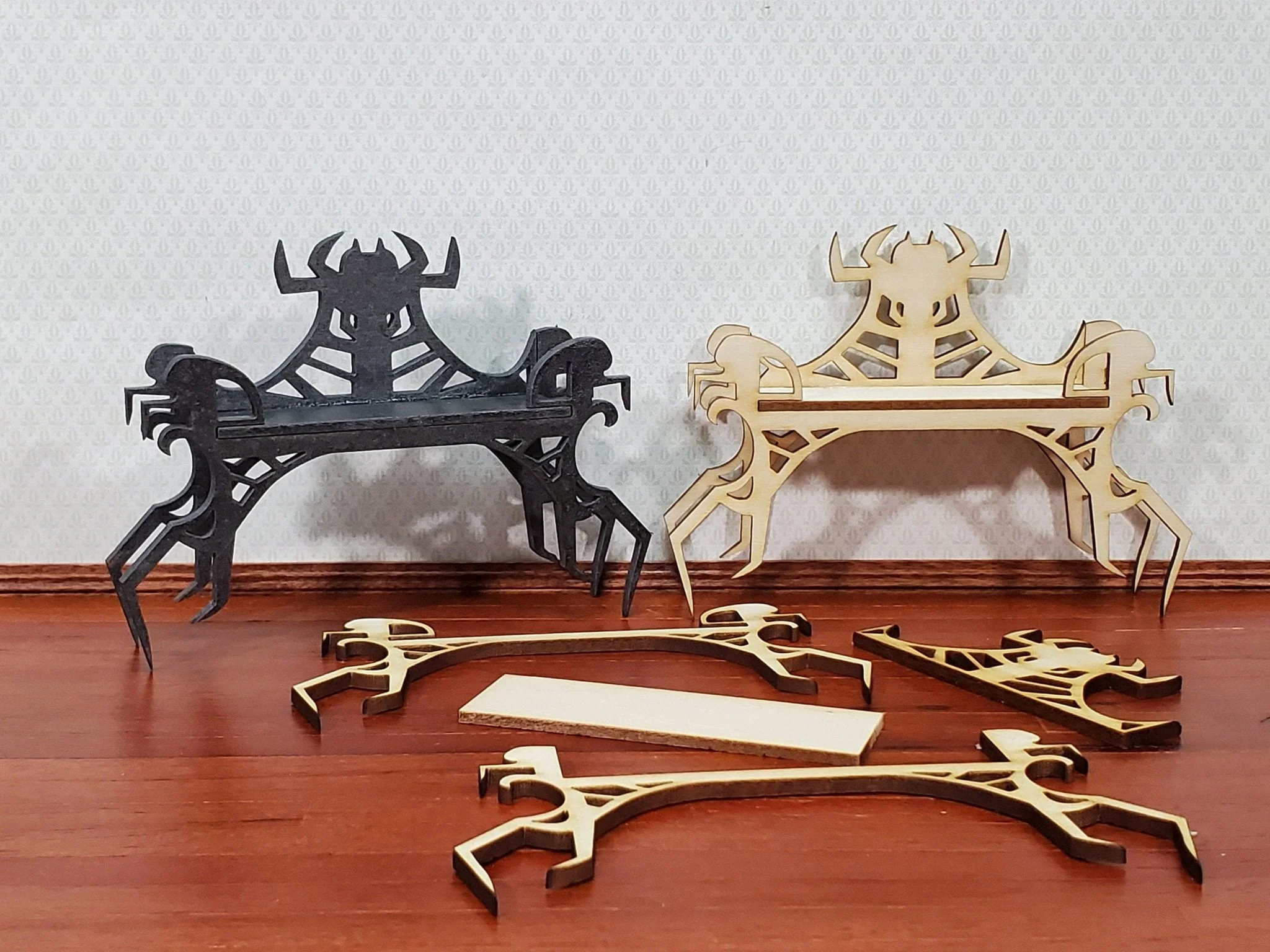 Dollhouse Spider Table KIT Halloween Witch or Haunted House 1:12 Miniature DIY