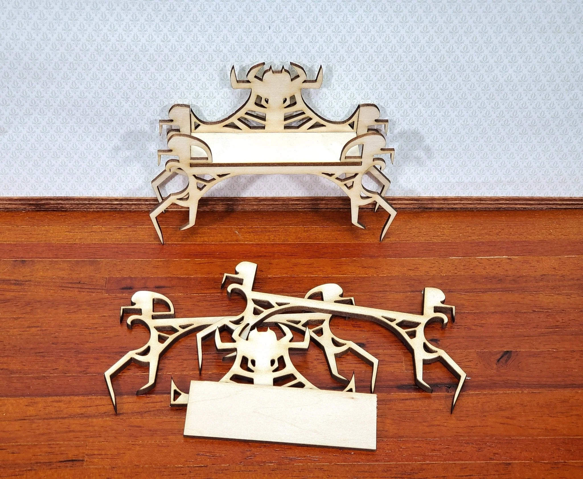 Dollhouse Spider Table KIT Halloween Witch or Haunted House 1:12 Miniature DIY - Image 2