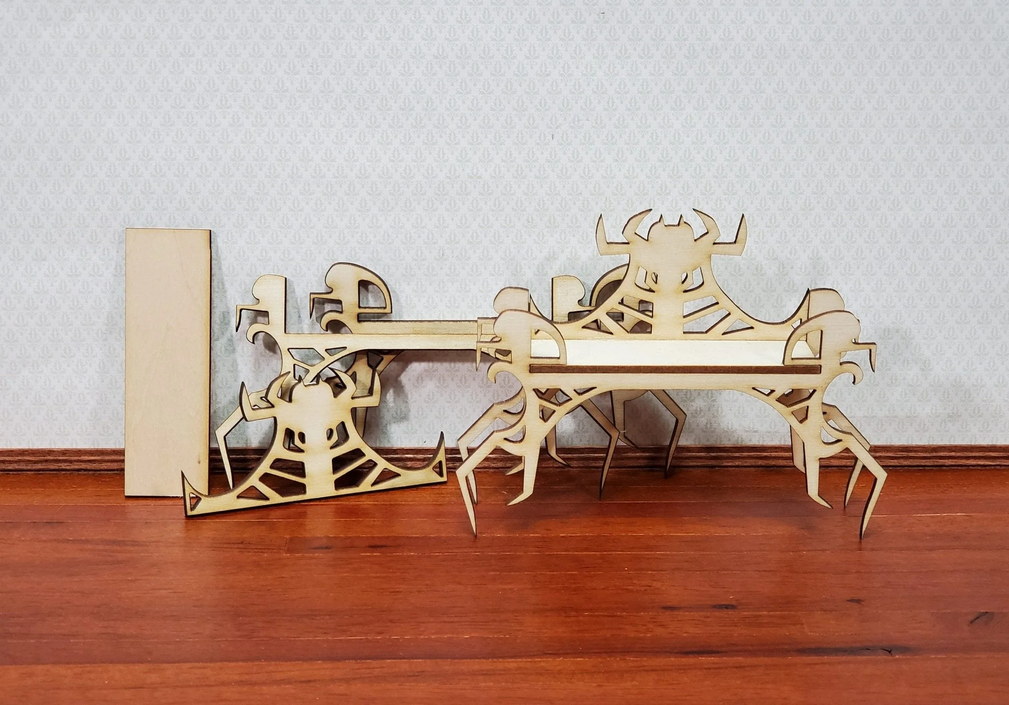 Dollhouse Spider Table KIT Halloween Witch or Haunted House 1:12 Miniature DIY - Image 4