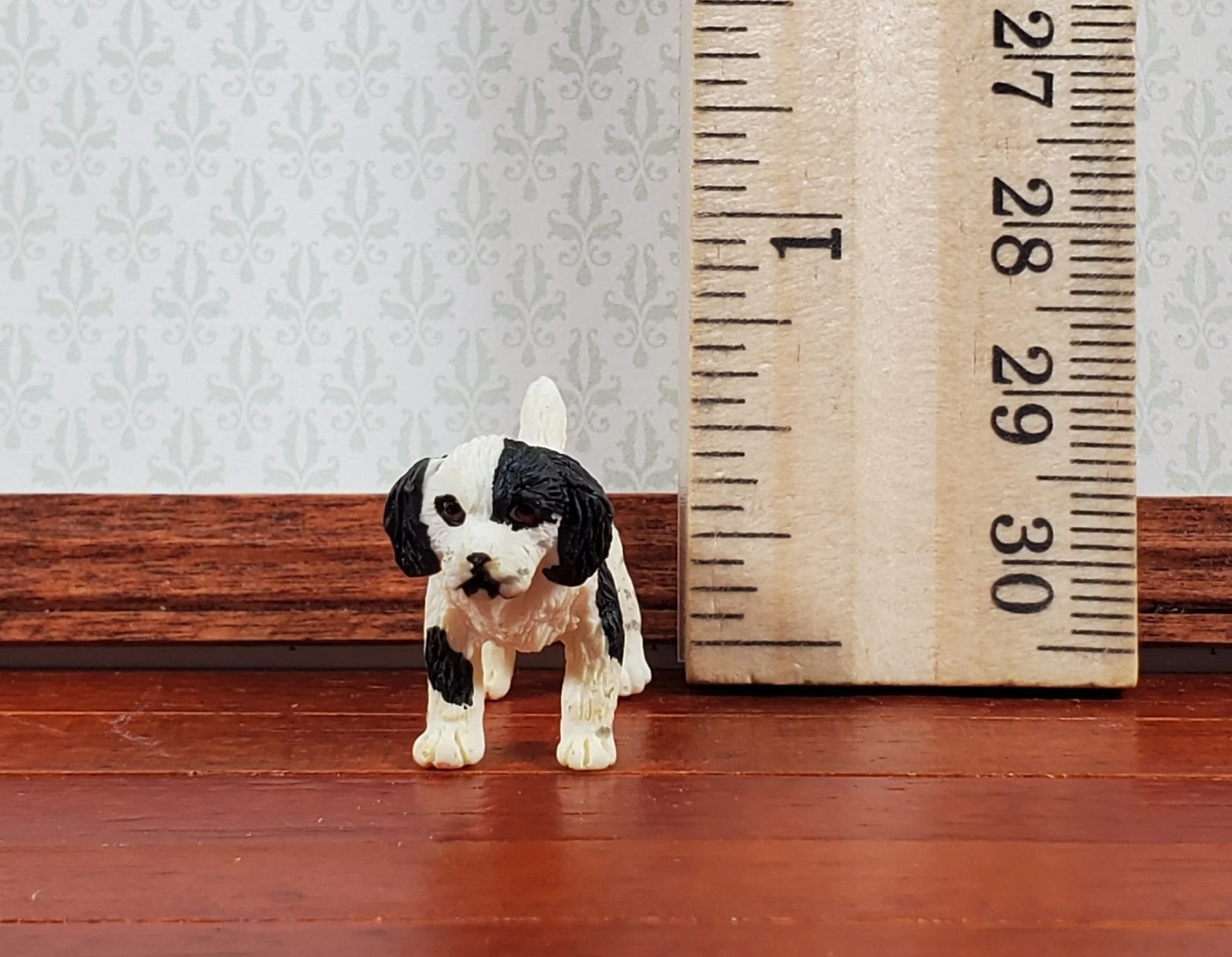 Dollhouse Springer Spaniel Puppy Dog Pet 1:12 Scale Miniature Small Animal - Image 4