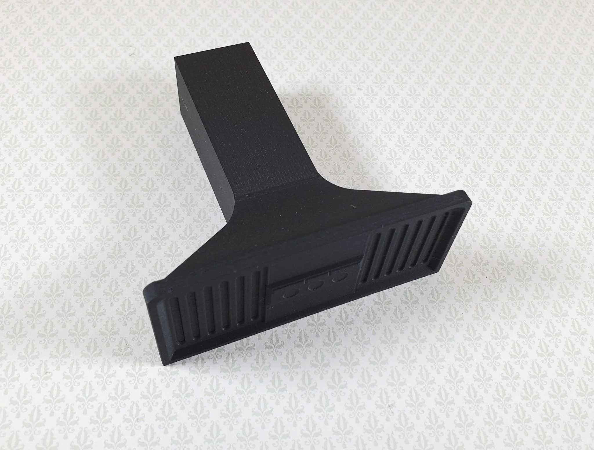 Dollhouse Stove Range Fan Hood Vent Black Modern 1:12 Scale Miniature Kitchen