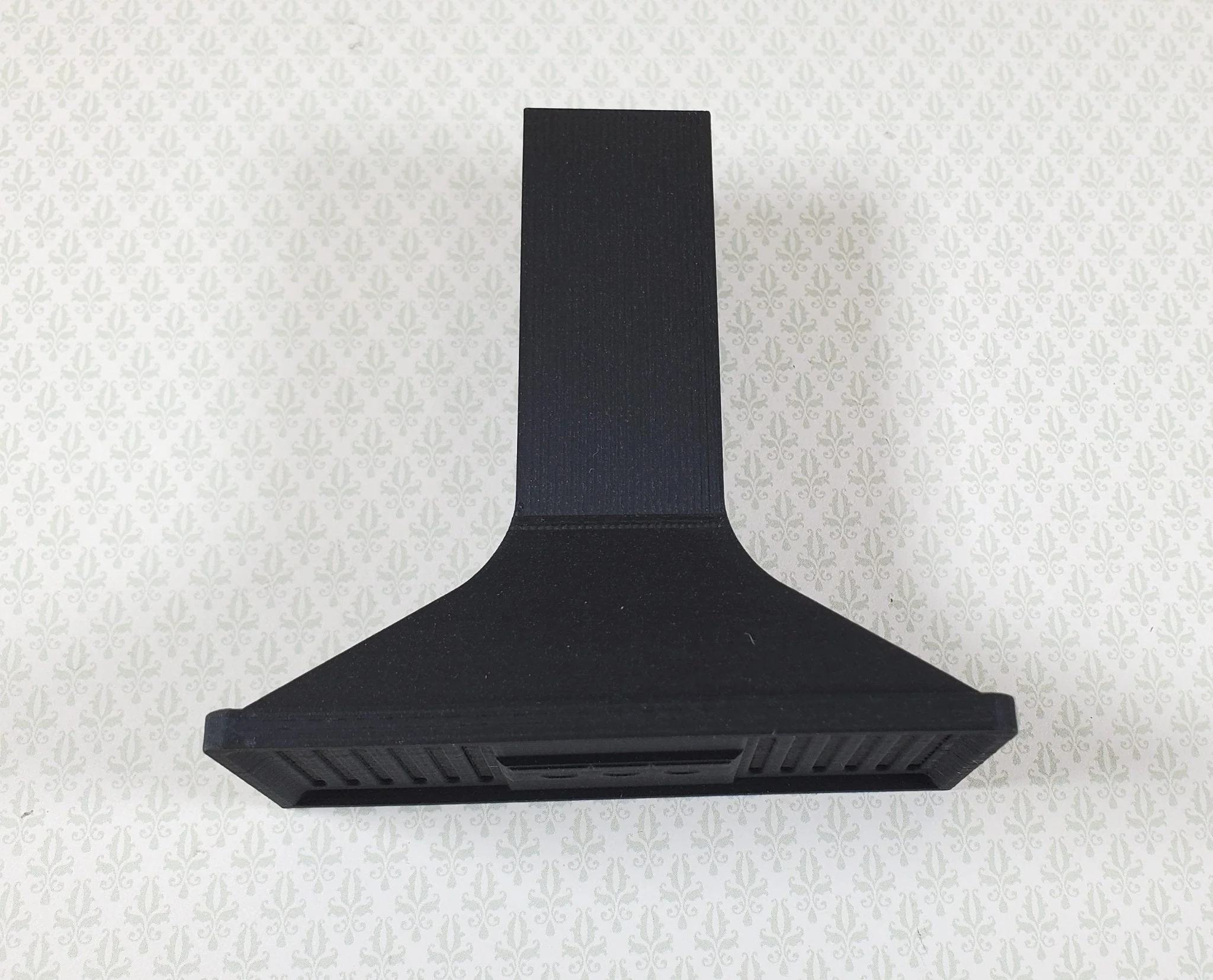 Dollhouse Stove Range Fan Hood Vent Black Modern 1:12 Scale Miniature Kitchen - Image 2
