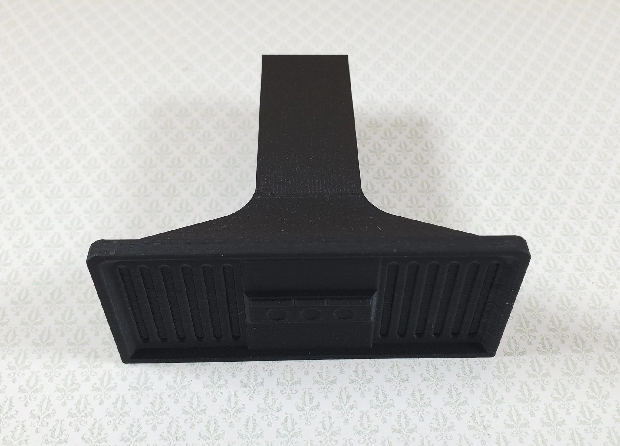 Dollhouse Stove Range Fan Hood Vent Black Modern 1:12 Scale Miniature Kitchen - Image 3