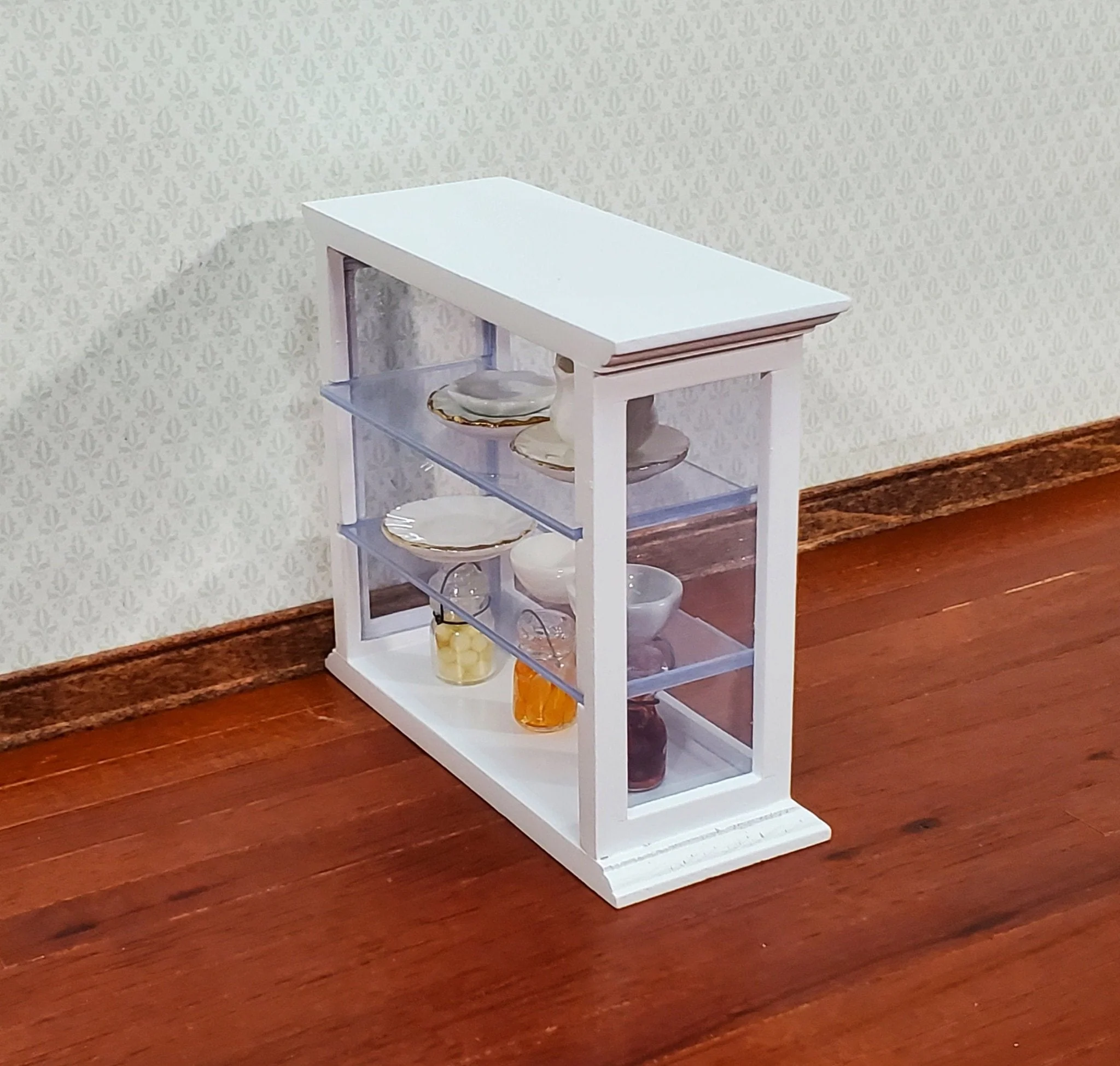 Dollhouse Tall Counter for Store or Shop Display Cabinet White 1:12 Scale Miniature Furniture - Image 3