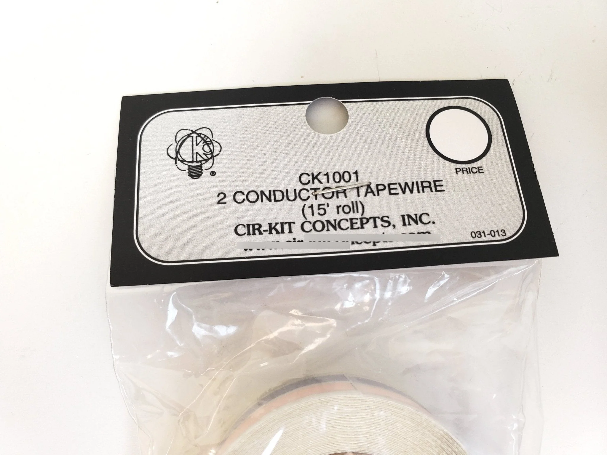 Dollhouse Tapewire 15' Feet Cir-Kit 1001 2 Conductor Tape Wire - Image 3