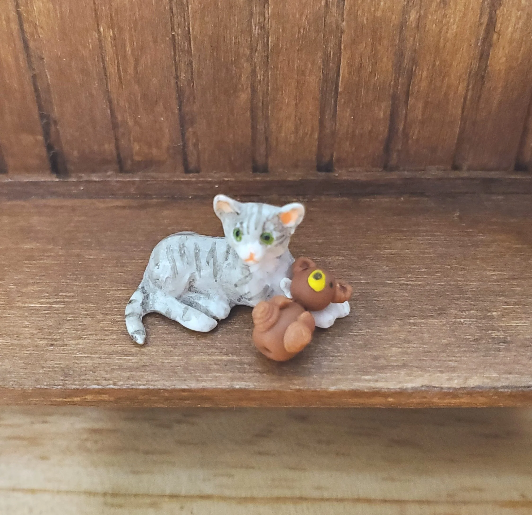 Dollhouse Teddy Bear Small 1:12 Scale Miniature Toys Accessories Decor - Image 2