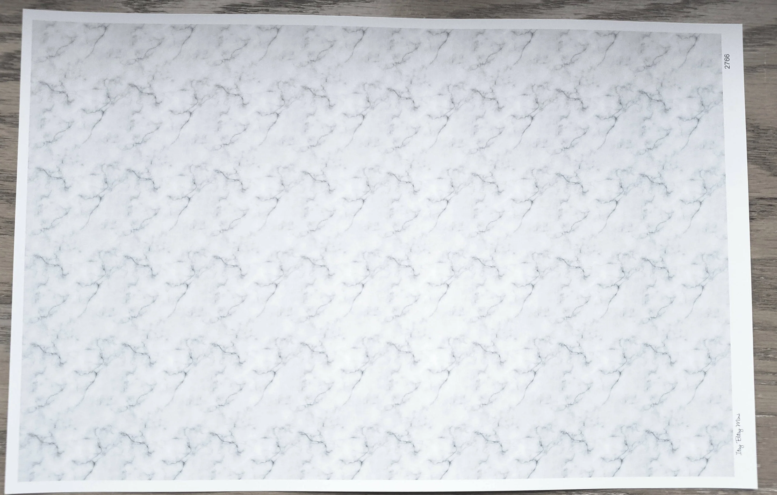 Dollhouse Tile Paper Carrara Marble Tile Floor or Counters 1:12 Scale Itsy Bitsy - Image 2