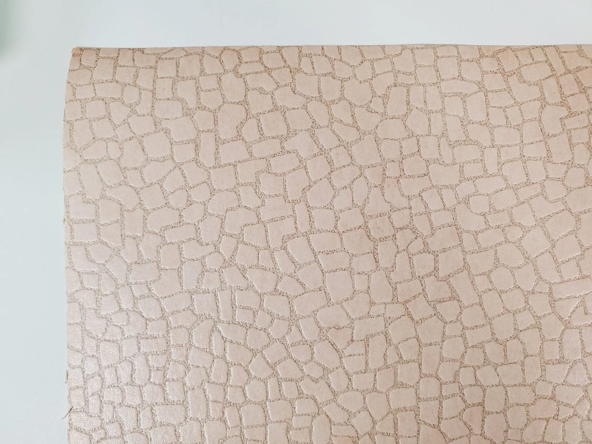 Dollhouse Tile Wallpaper Floor Cobblestone Stone Path Embossed 1:12 Scale