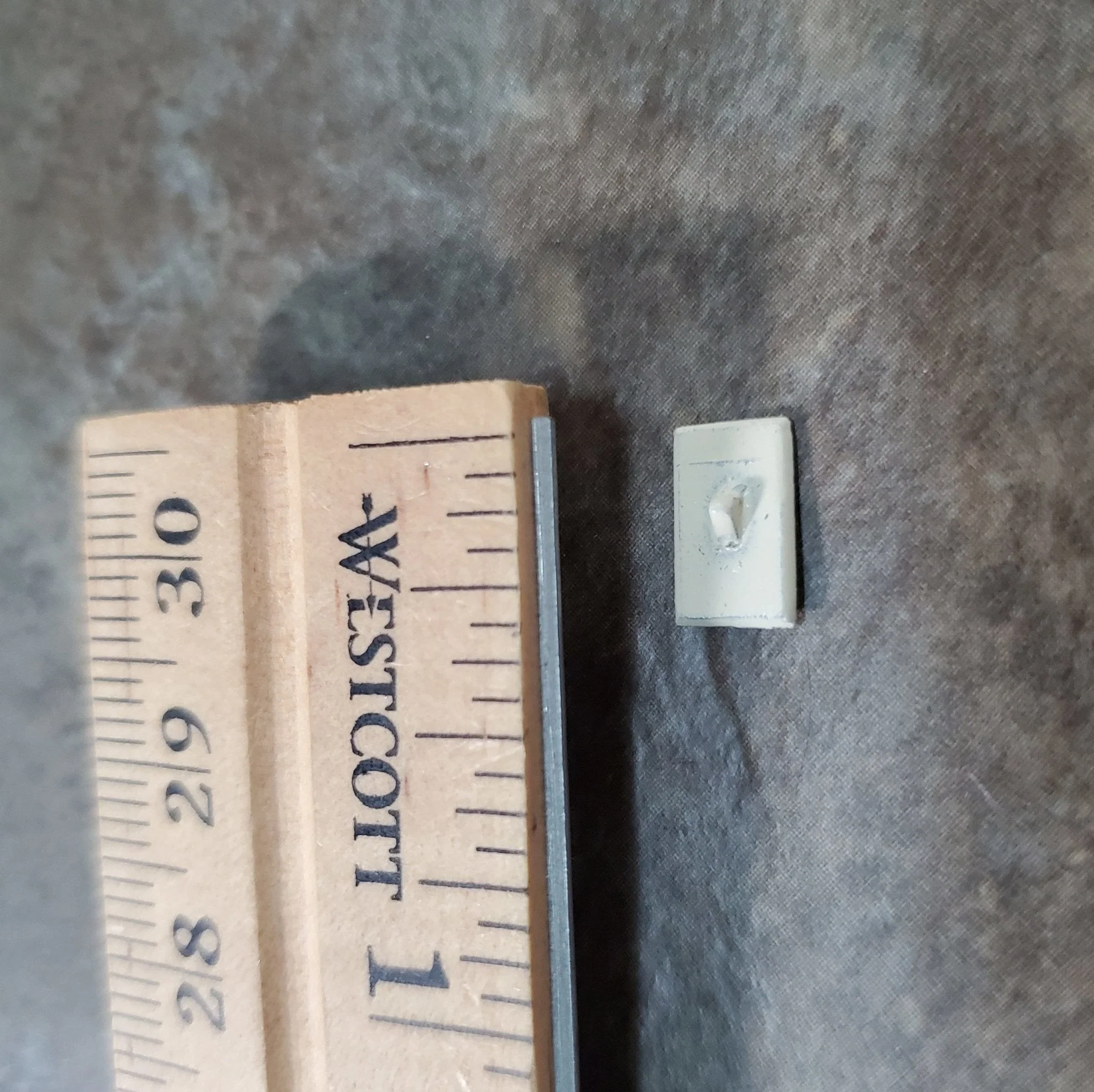 Dollhouse Tiny Light Switch Metal 1:12 Scale Modern Miniatures - Image 3