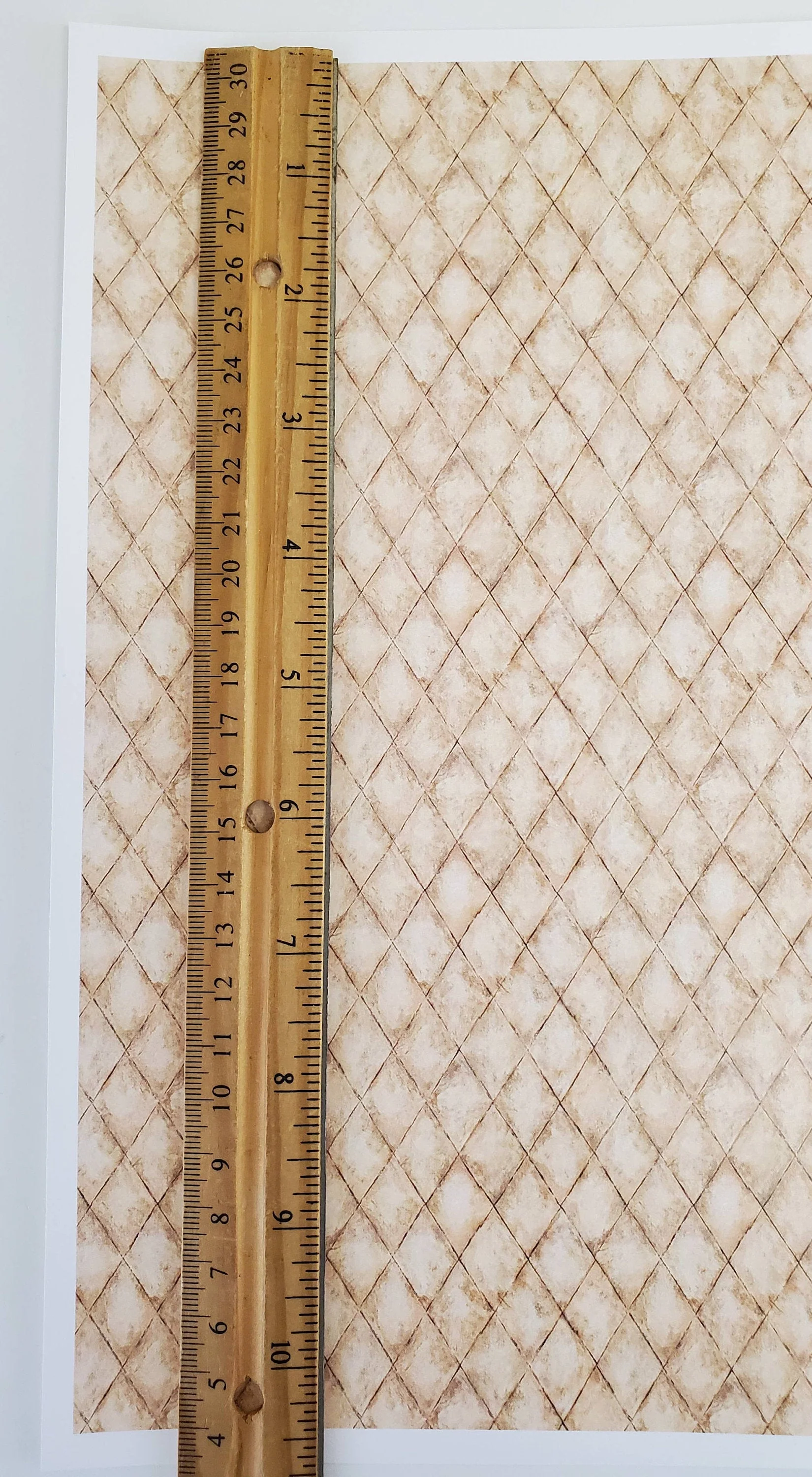 Dollhouse Tuscan Tile Wallpaper Flooring Diamond Stone 1:12 Scale Itsy Bitsy Miniature - Image 3