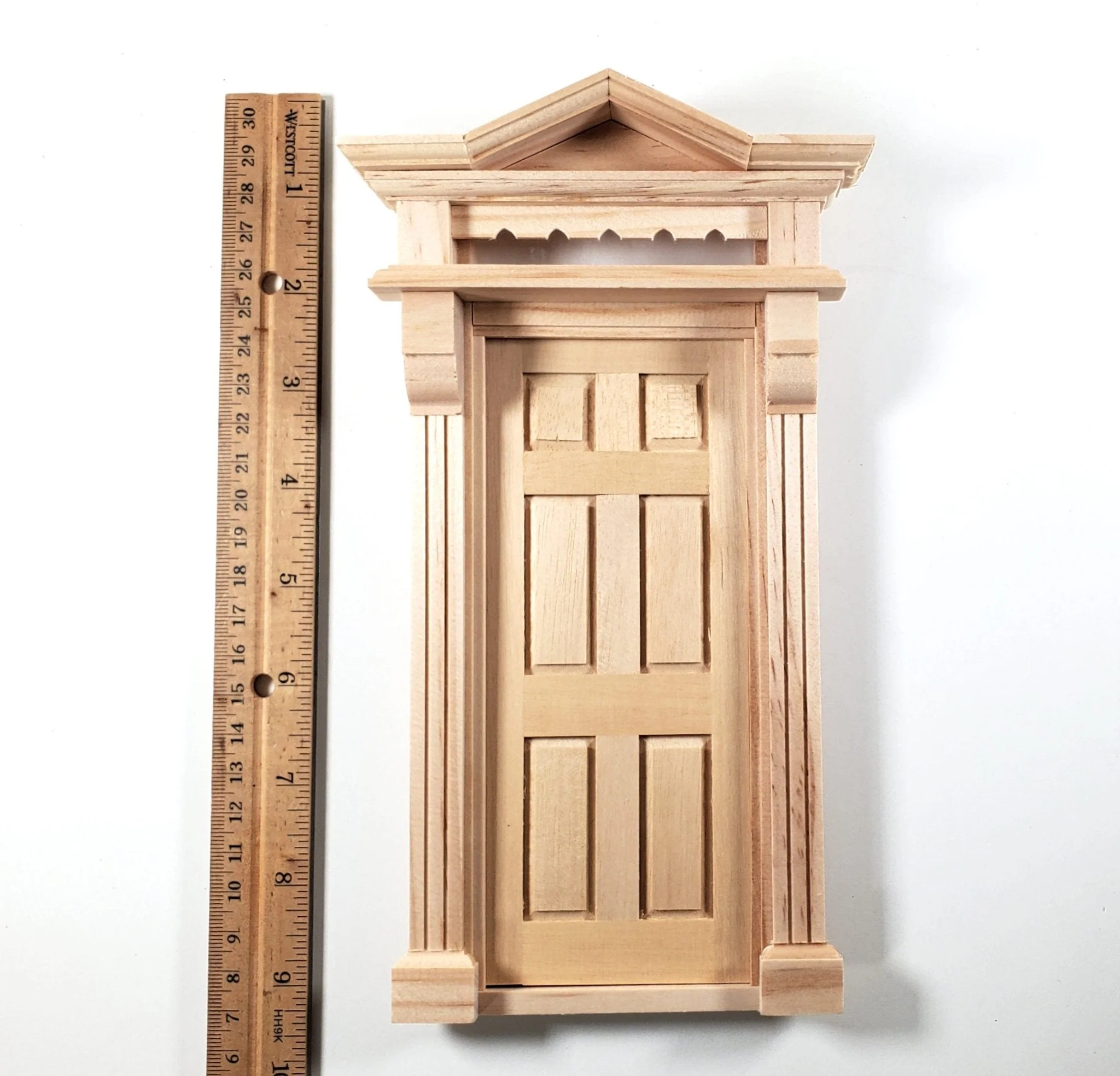 Dollhouse Victorian Door Exterior 6 Panel 1:12 Scale Miniature Houseworks #6013 - Image 5