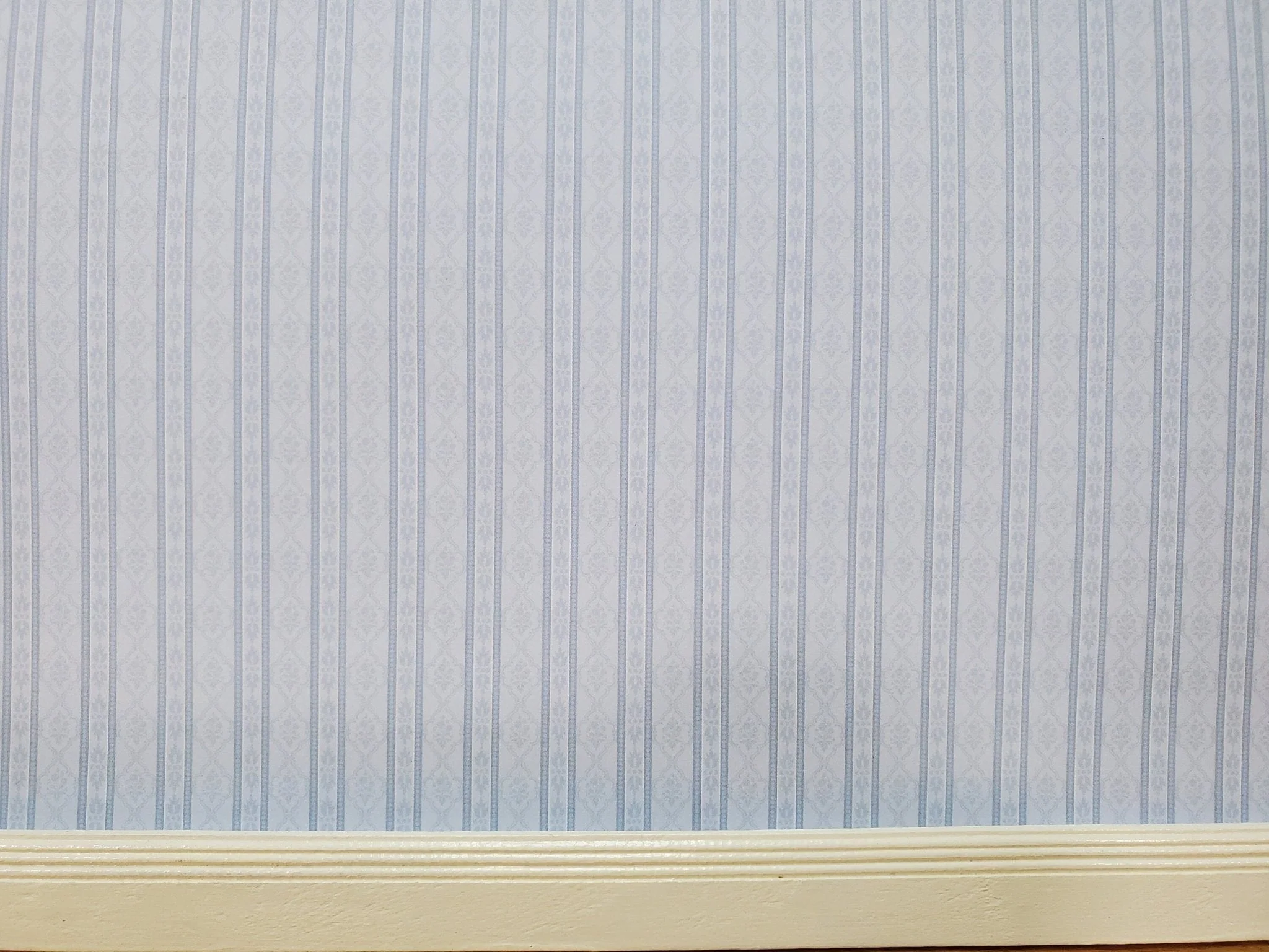 Dollhouse Wallpaper Blue Pale Subtle Stripes 3 Sheets 1:12 Scale Miniatures - Image 4