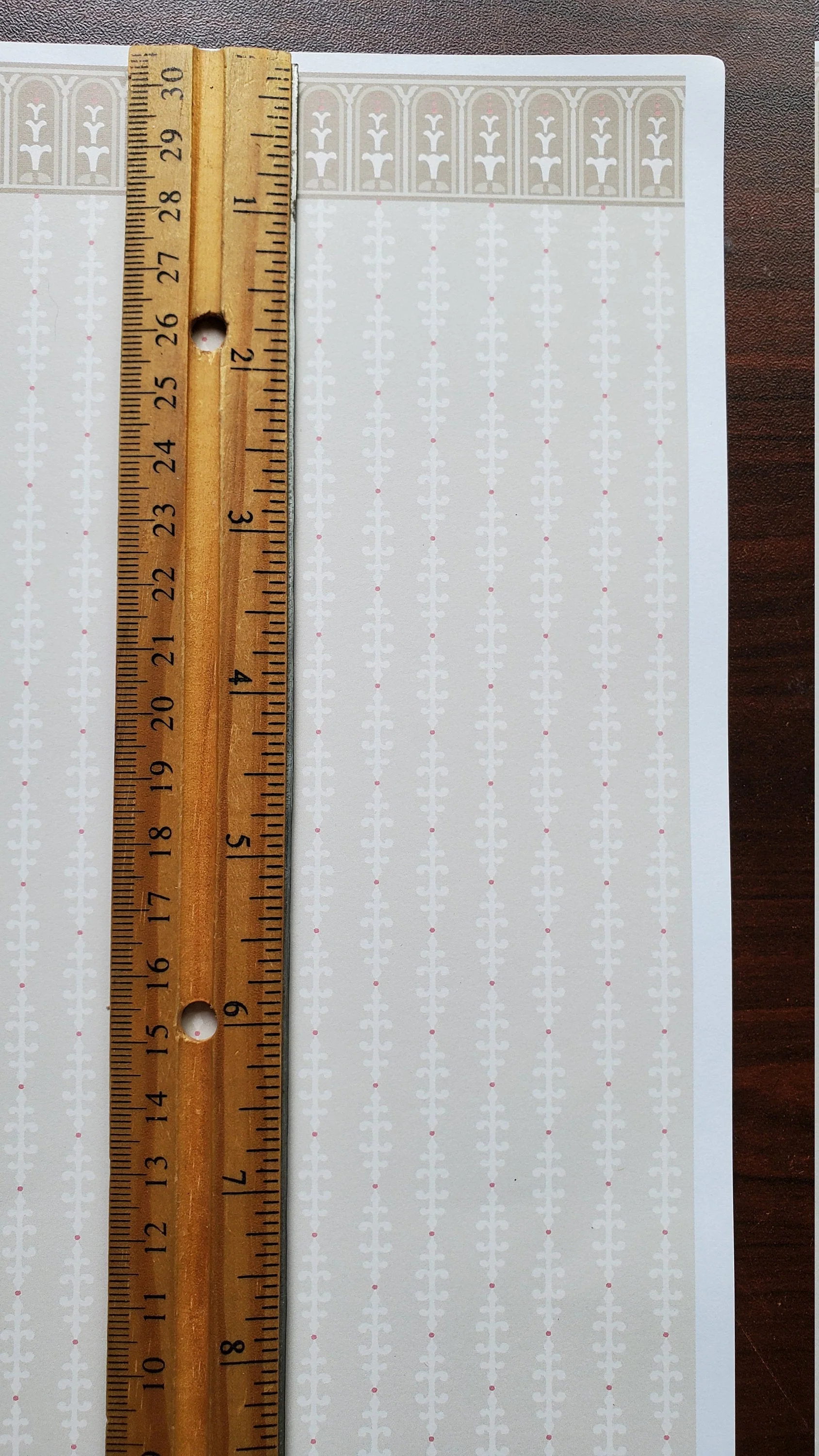 Dollhouse Wallpaper Brodnax "Billingsley" Arts & Crafts Neutral 1:12 Scale Miniature - Image 3
