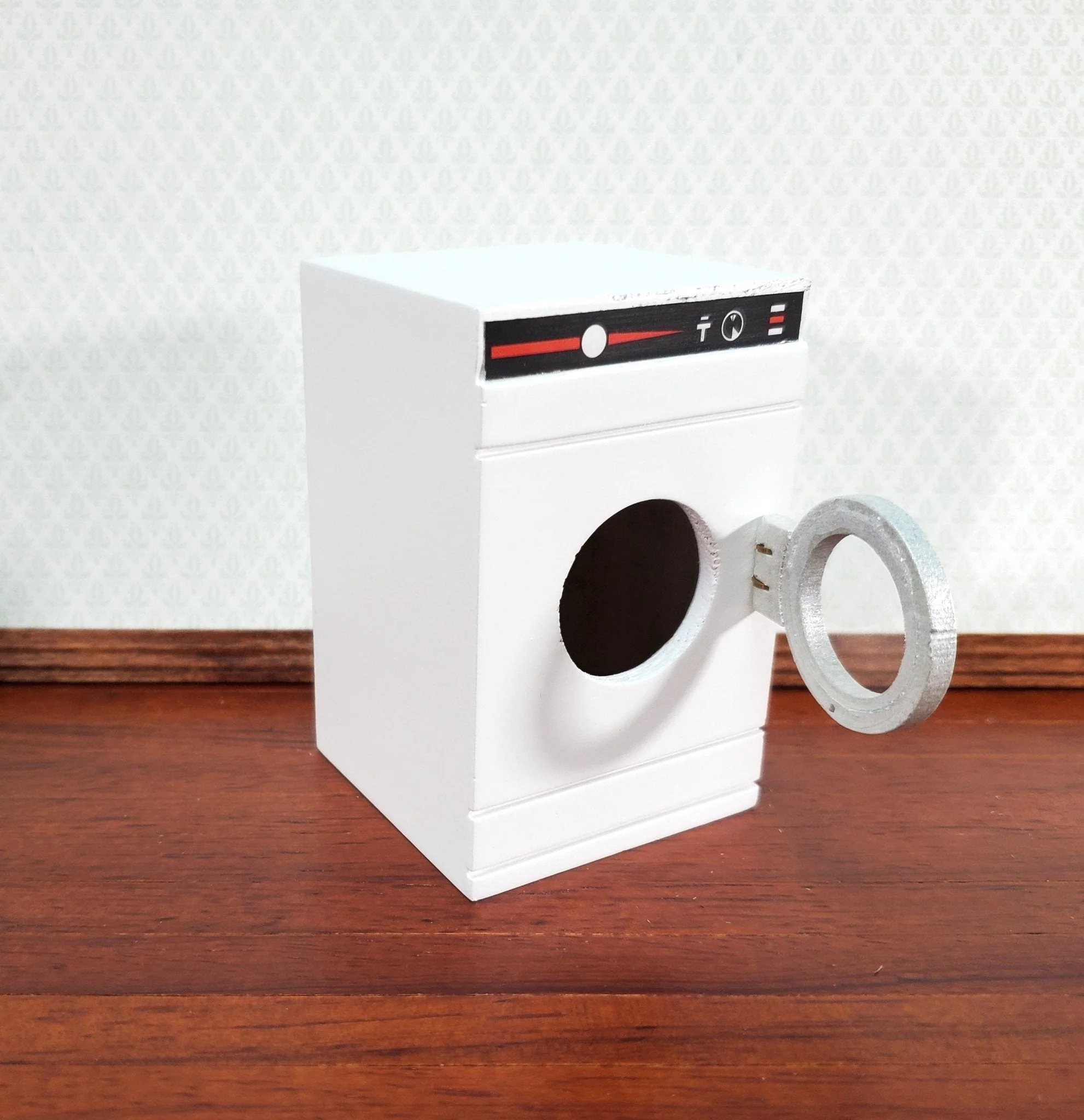 Dollhouse Washing Machine or Dryer in WHITE Modern Front Load 1:12 Scale Furniture - Image 3