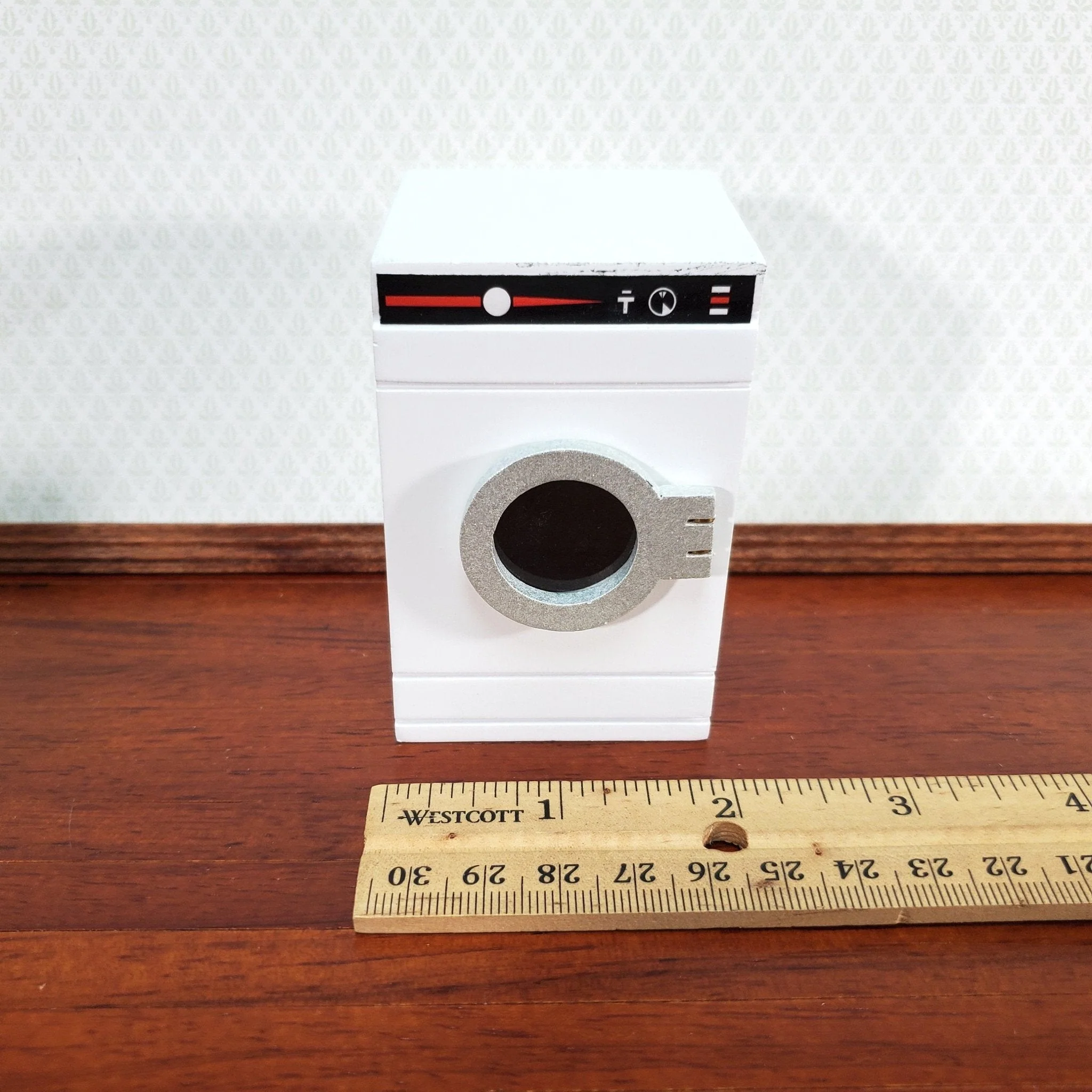 Dollhouse Washing Machine or Dryer in WHITE Modern Front Load 1:12 Scale Furniture - Image 5