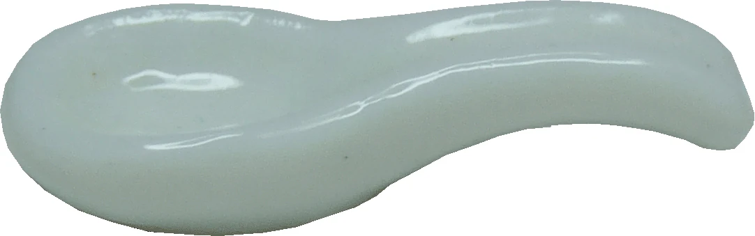 Dollhouse White Ceramic Spoon Rest 1:12 Scale Miniatures