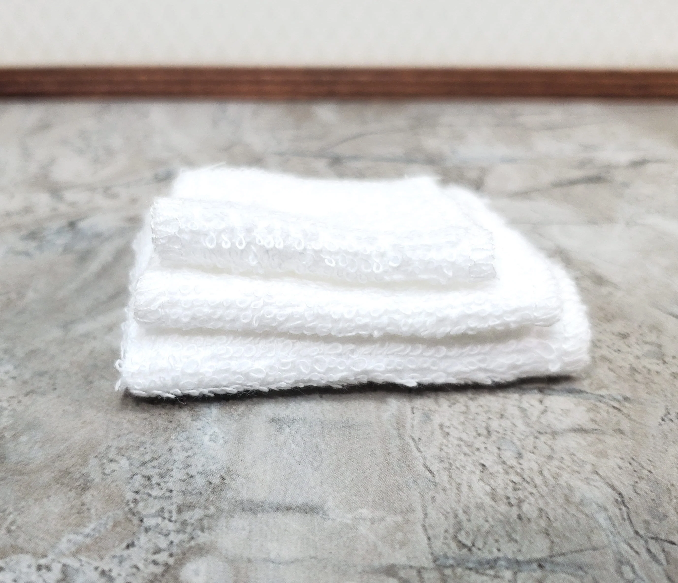 Dollhouse White Towels Set of 3 Bath or Beach 1:12 Scale Miniature Bathroom - Image 5