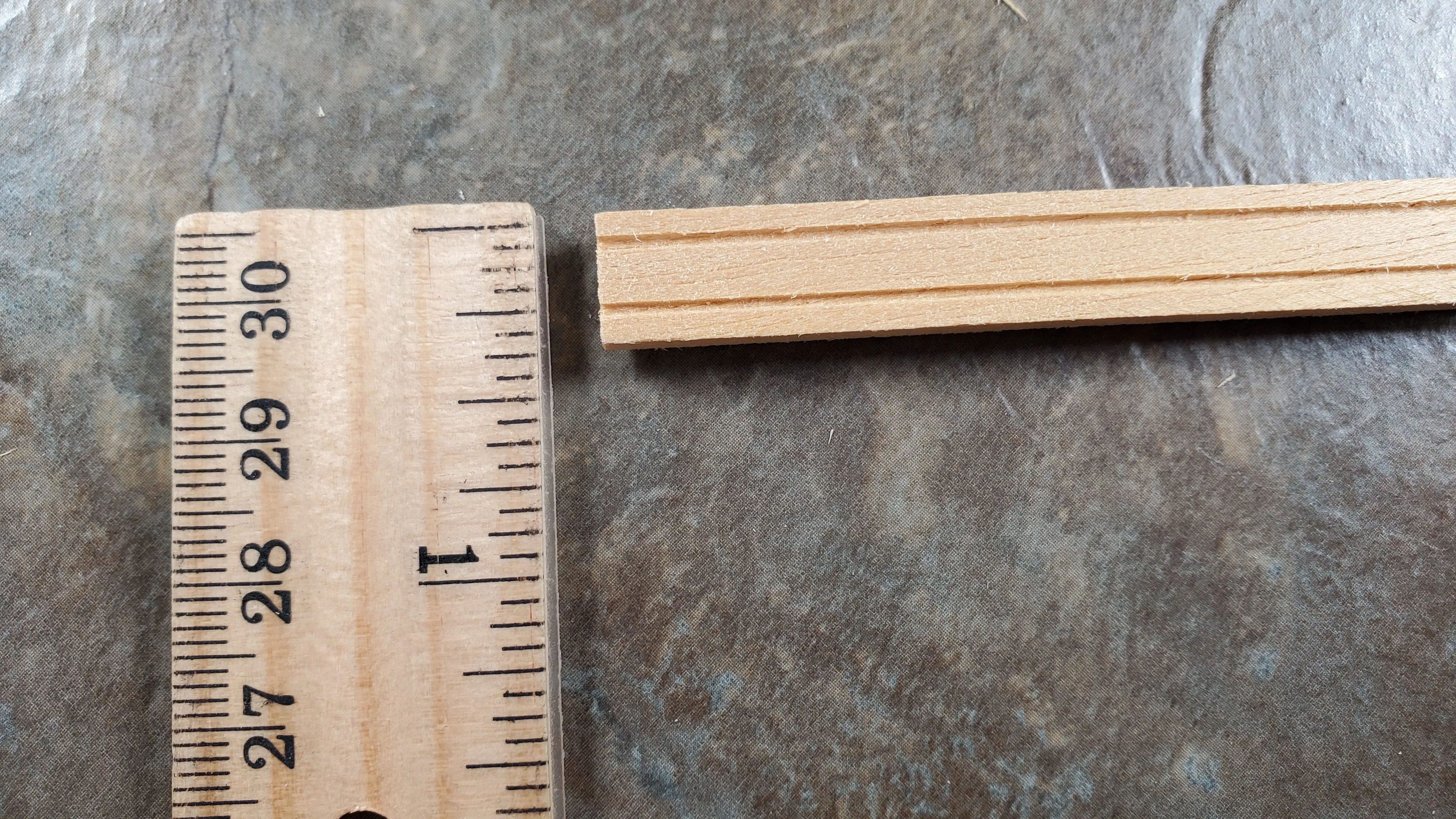 Dollhouse Window and Door Casing 3 Pieces 3/8" x 18" long 1:12 Scale HW7141 - Image 3