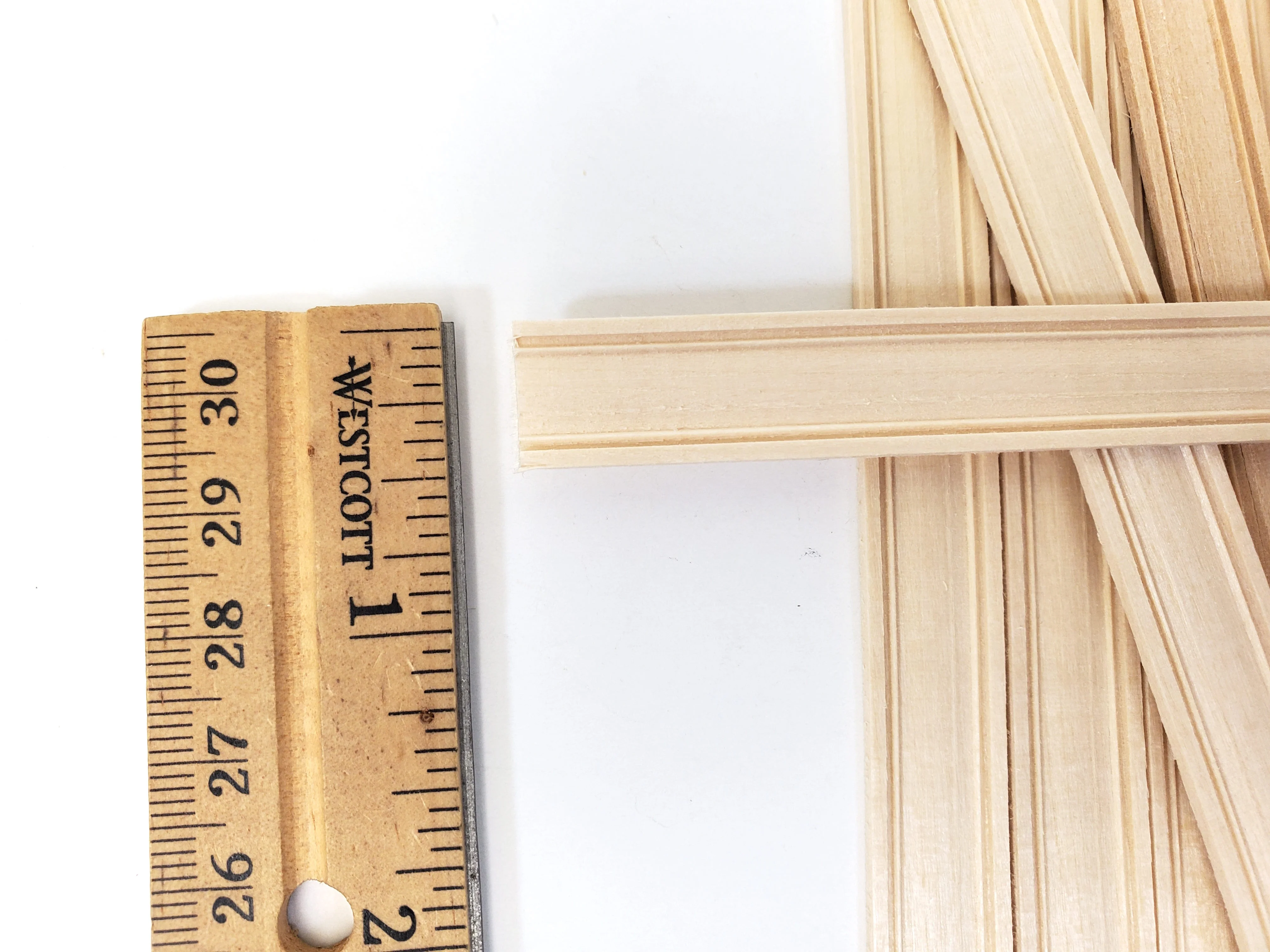 Dollhouse Window Casing 6" Trim x12 Pieces 1/2" Wide Basswood - Image 4