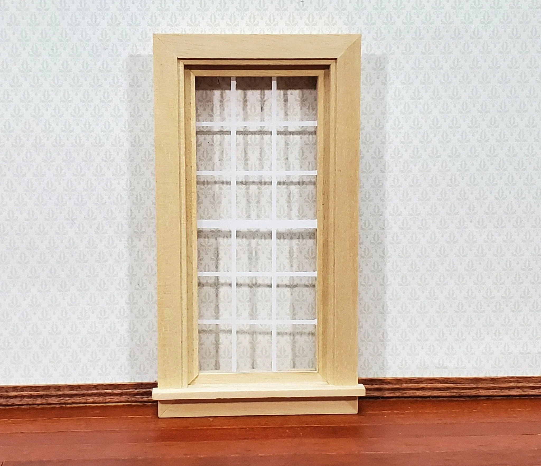 Dollhouse Window Classic Style with Acrylic 1:12 Scale Houseworks 5034 Miniatures