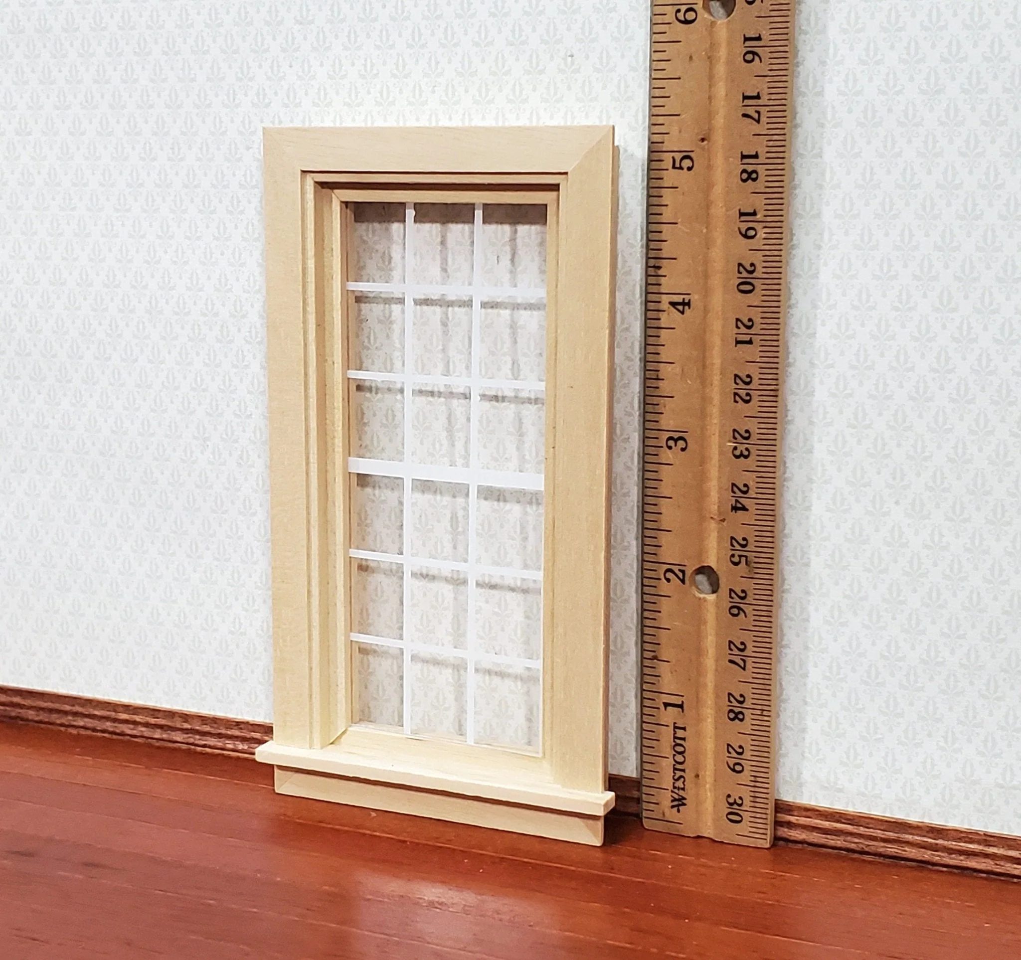 Dollhouse Window Classic Style with Acrylic 1:12 Scale Houseworks 5034 Miniatures - Image 4
