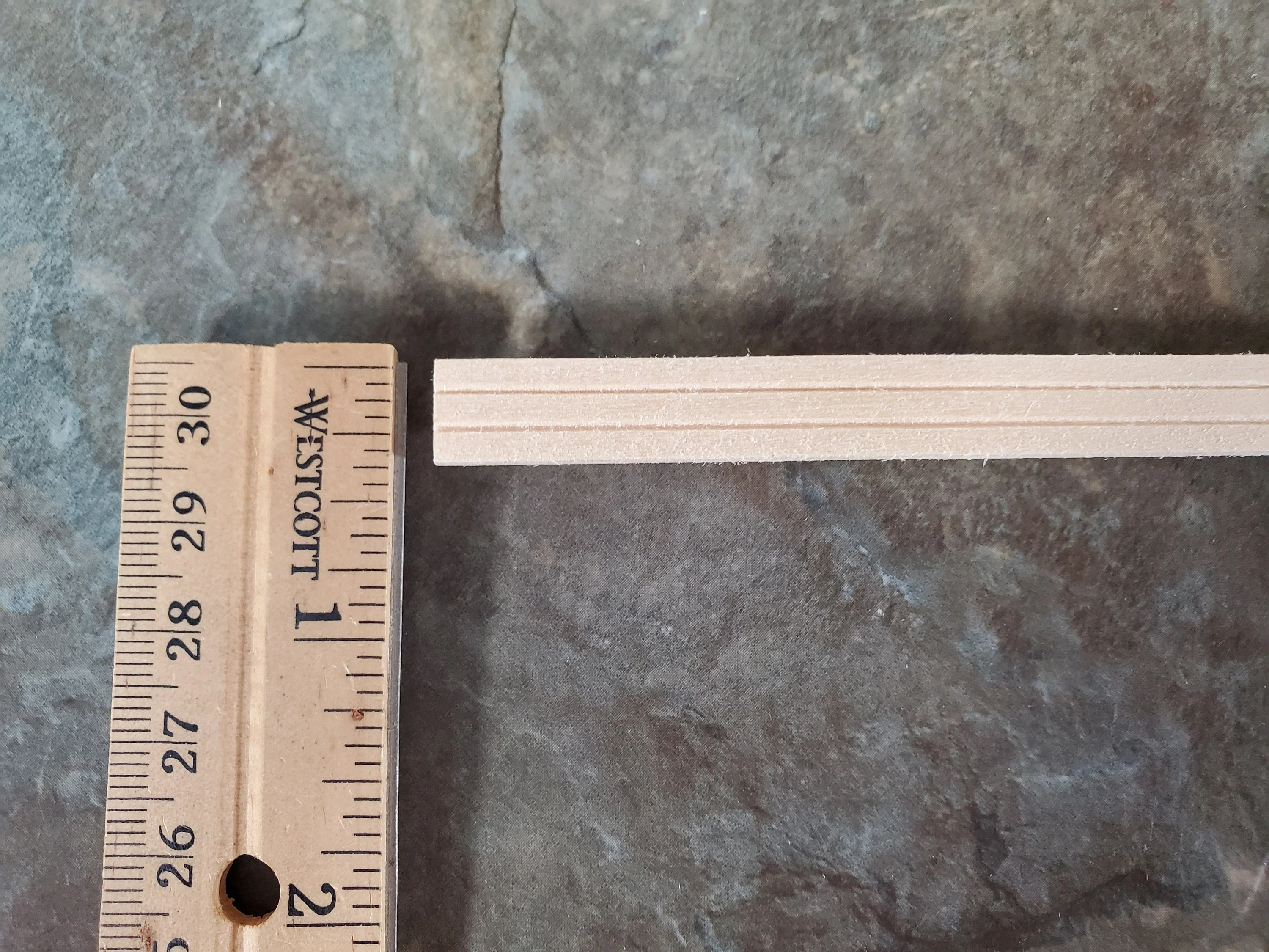 Dollhouse Window or Door Casing Trim Molding 10mm wide x 45mm long 1:12 Scale - Image 3